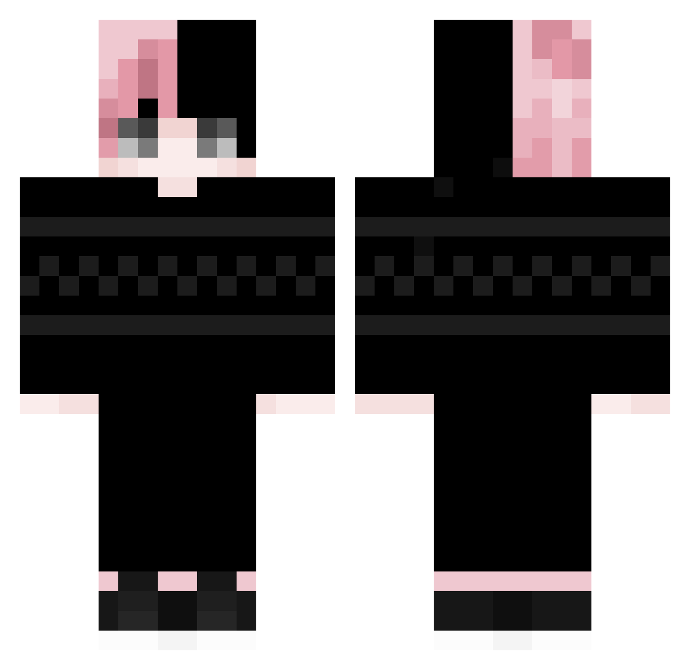 ZogarPD Minecraft skin, front and back view