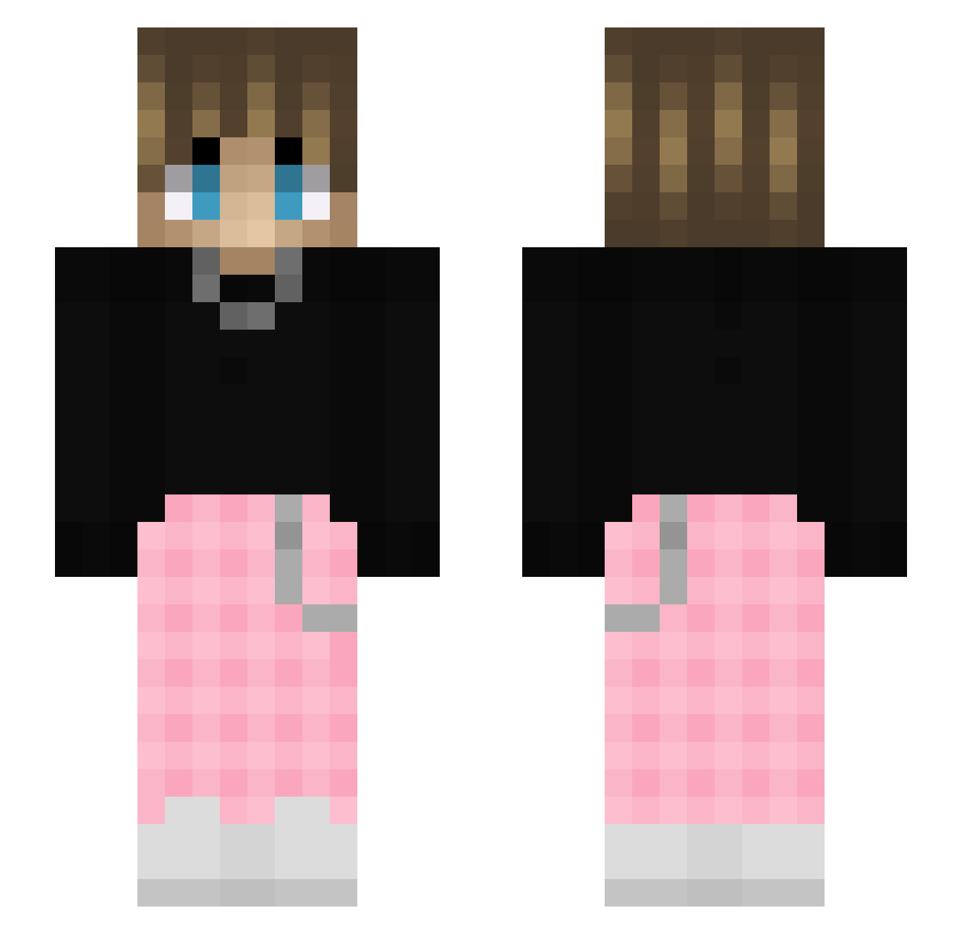 kehus Minecraft skin, front and back view