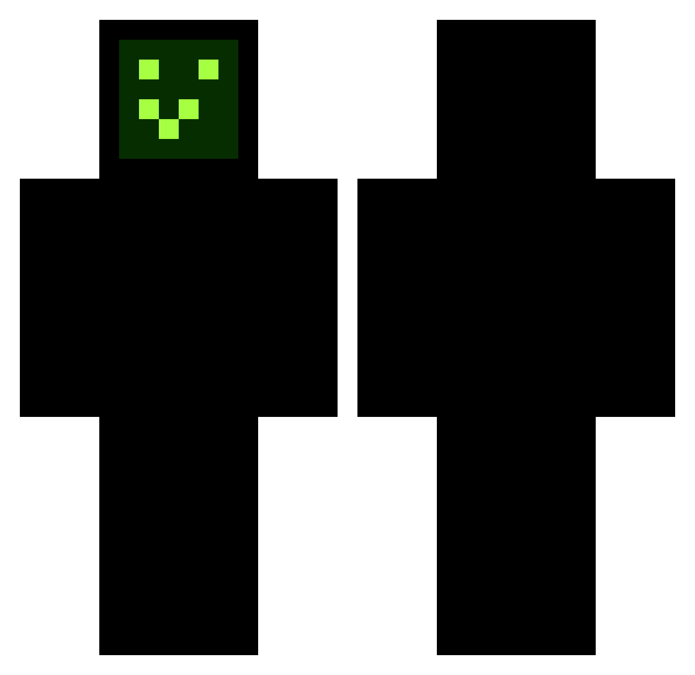 Mars501073 Minecraft skin, front and back view