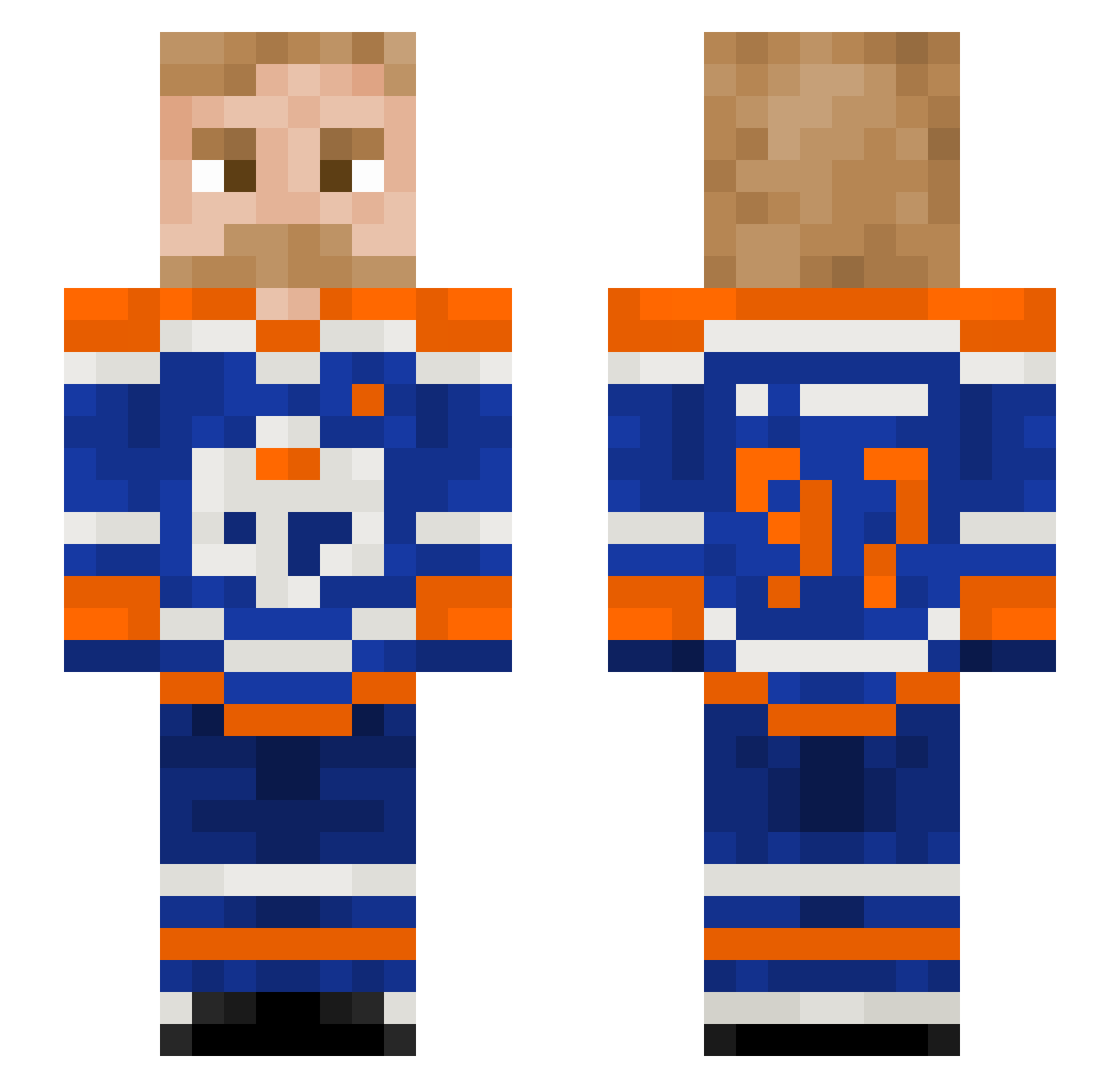 Mayo_1nstrument Minecraft skin, front and back view