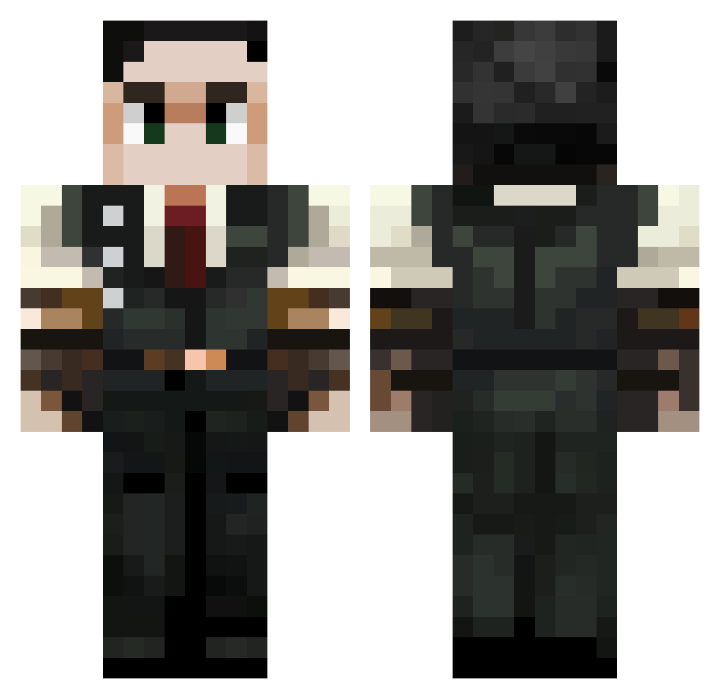 VetrDraugr Minecraft skin, front and back view