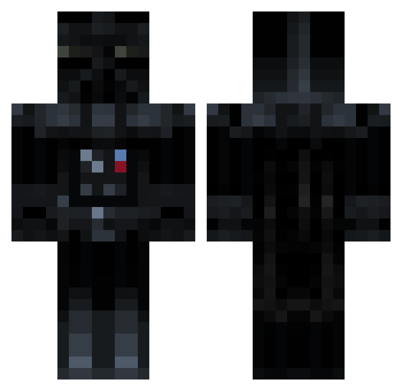 Adoxa Minecraft skin, front and back view