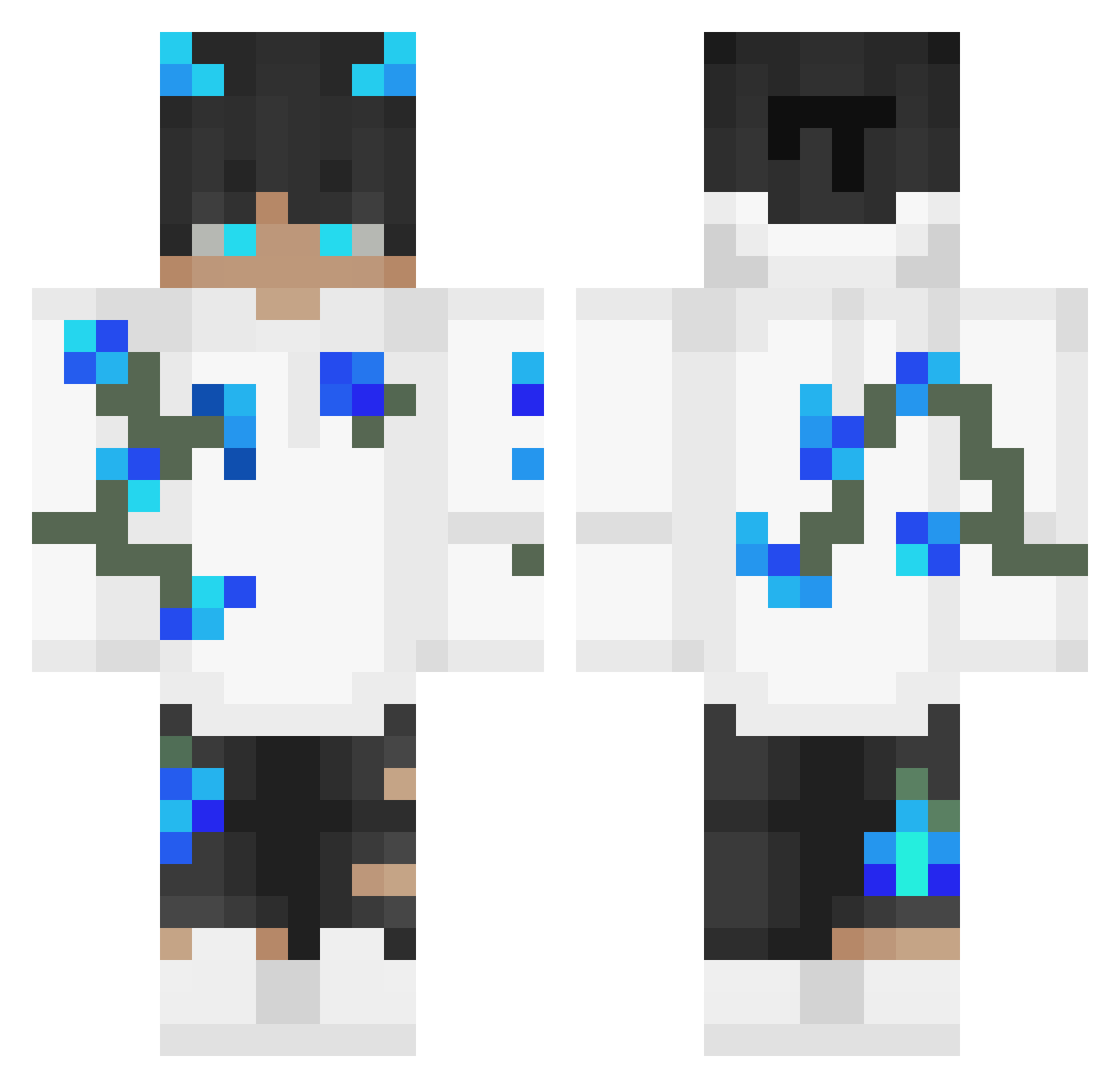 smajlik85 Minecraft skin, front and back view