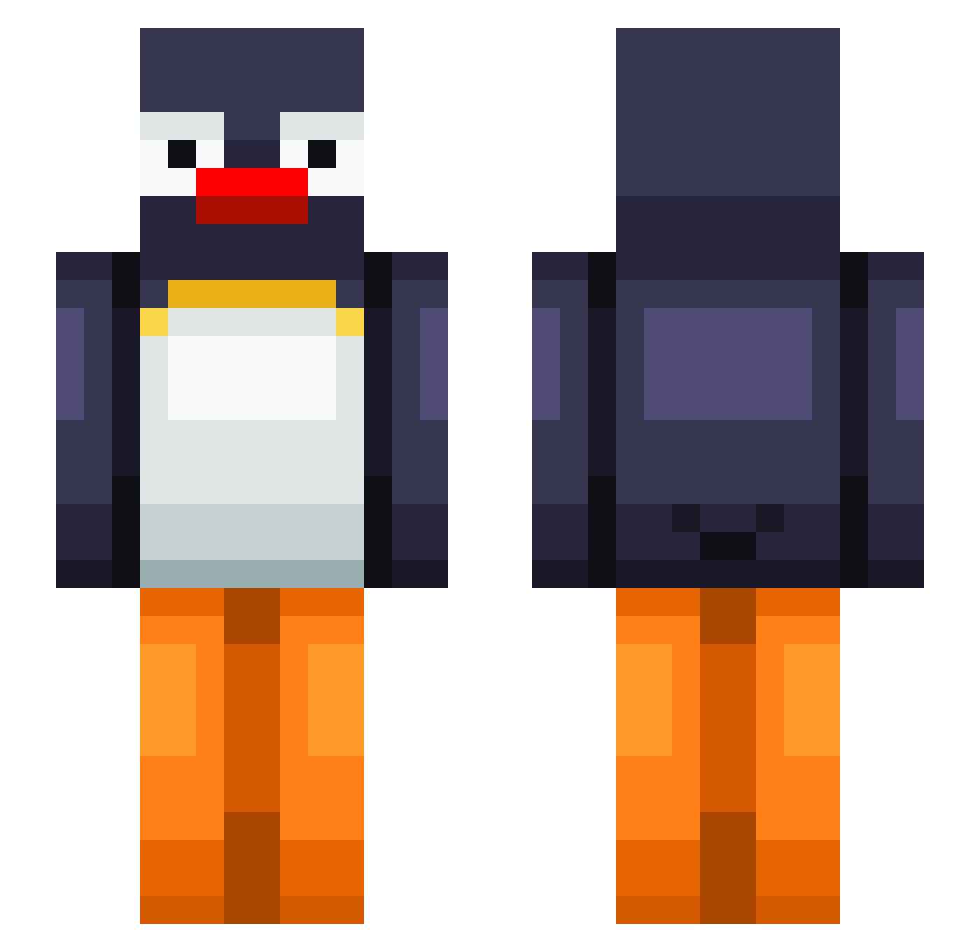 frezing_turkey Minecraft skin, front and back view