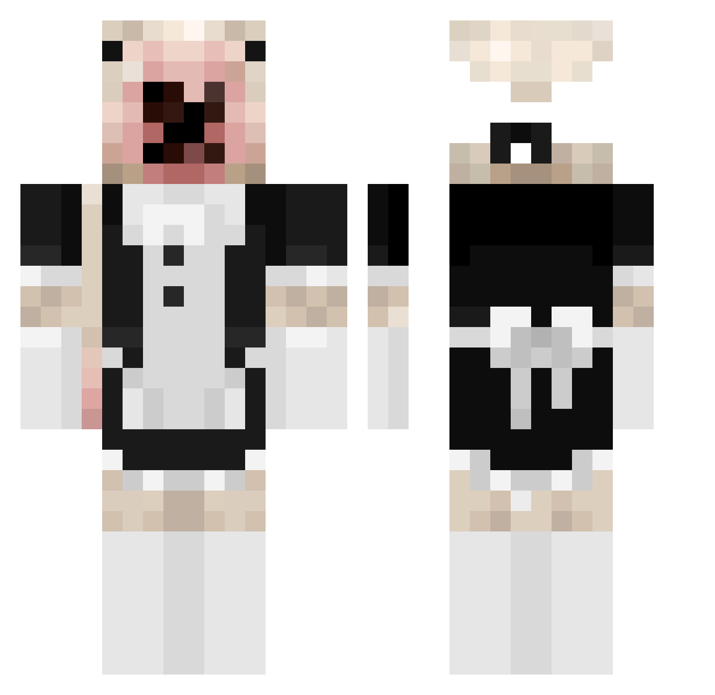 mccafeicedcoffee Minecraft skin, front and back view