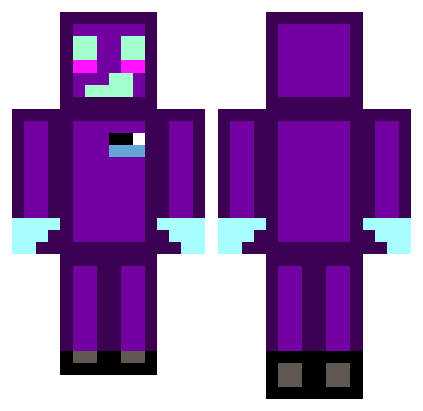 eligriv007 Minecraft skin, front and back view