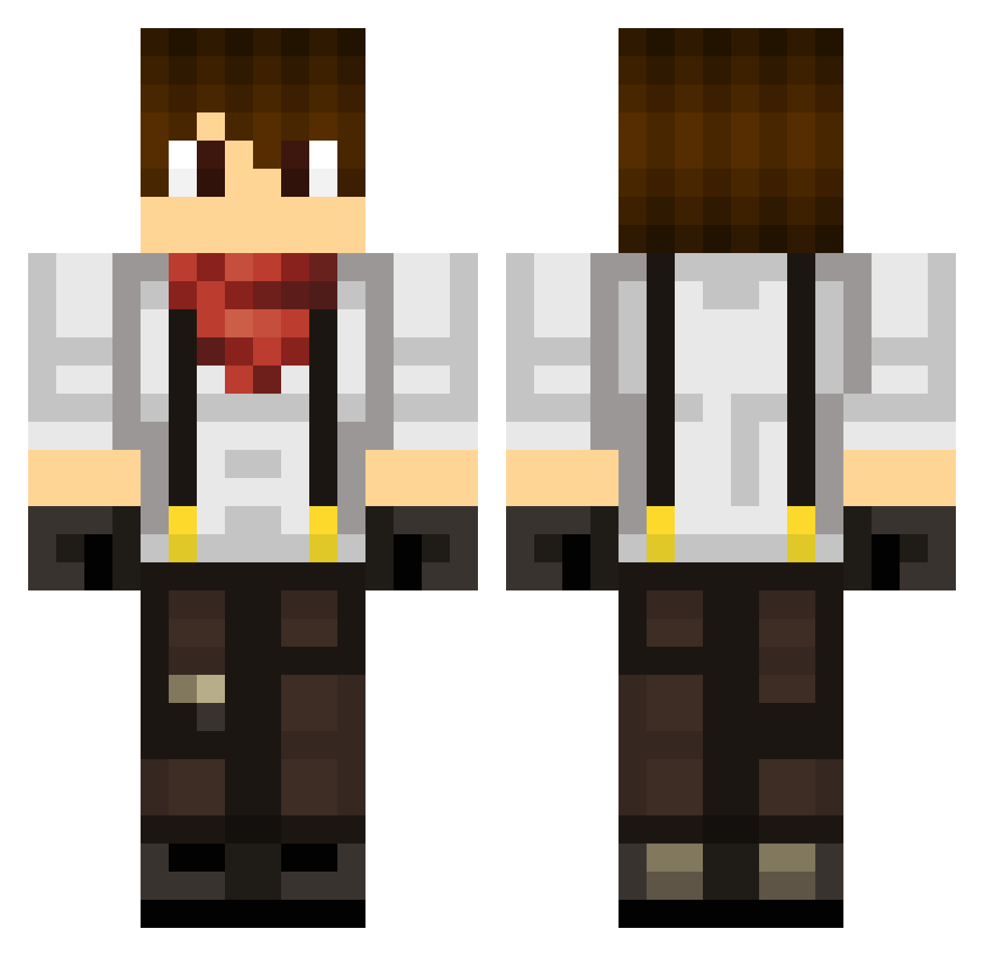 TheSybstance Minecraft skin, front and back view