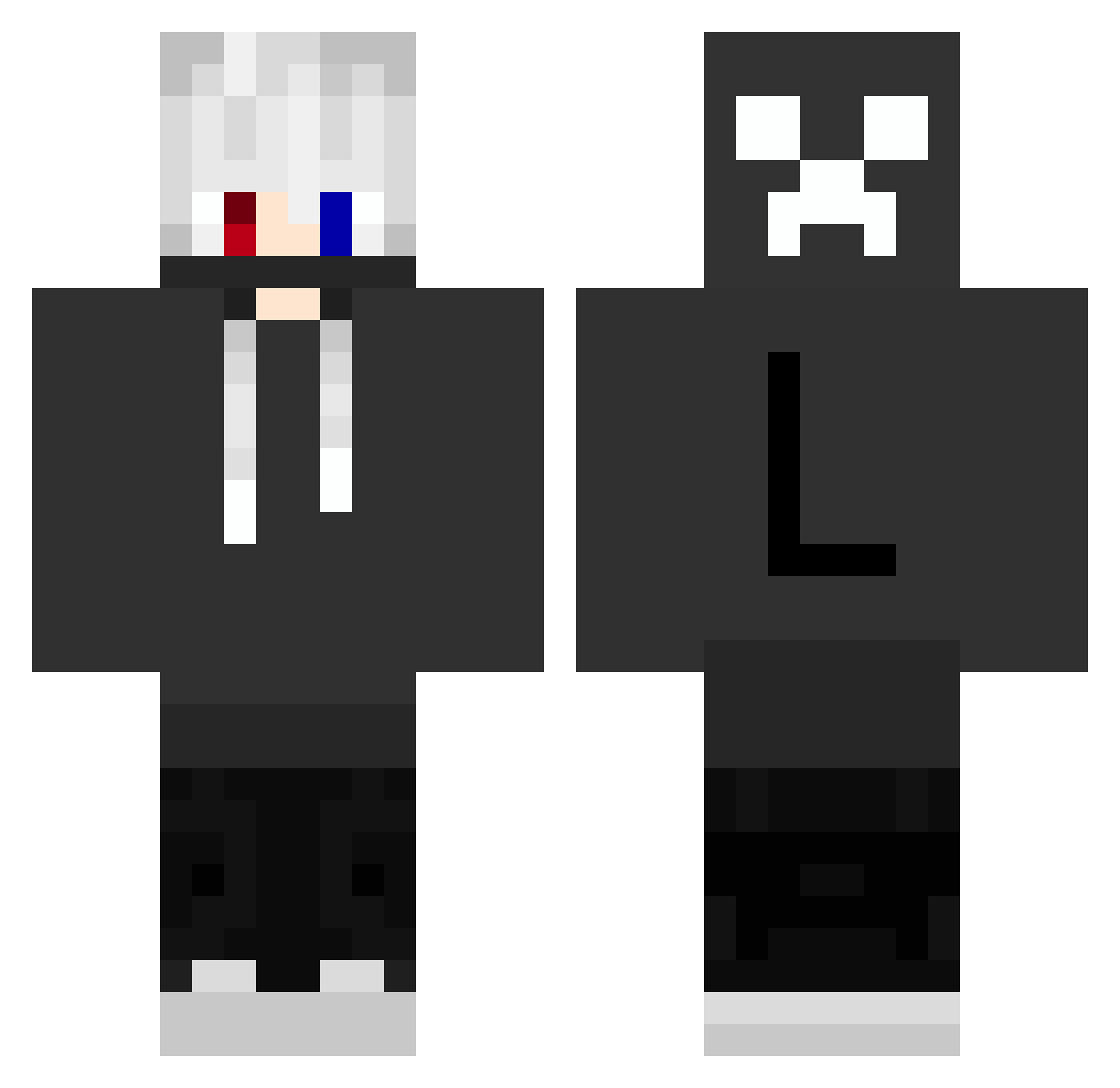 ToppingFox0214 Minecraft skin, front and back view