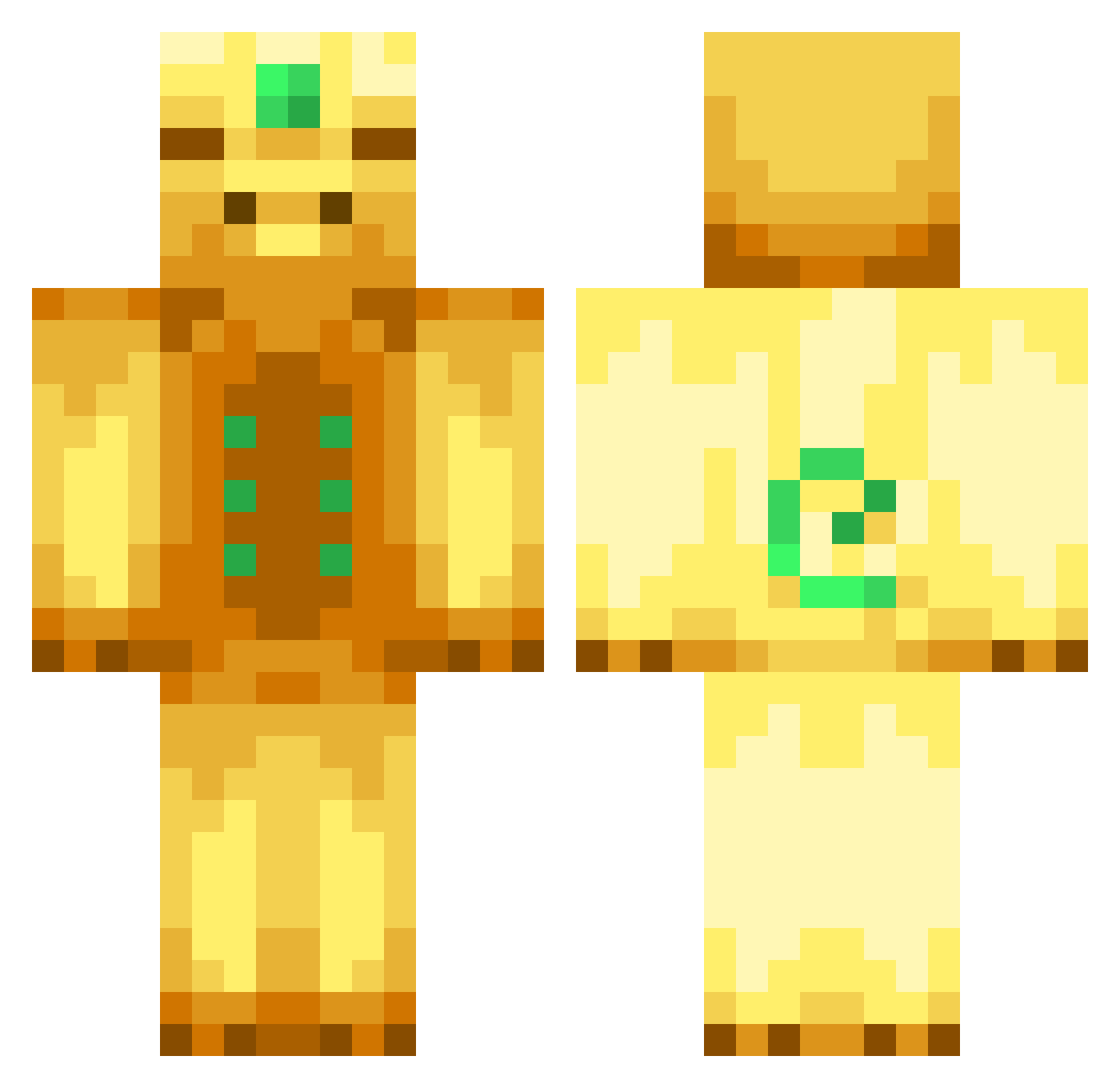 Triliz_ Minecraft skin, front and back view