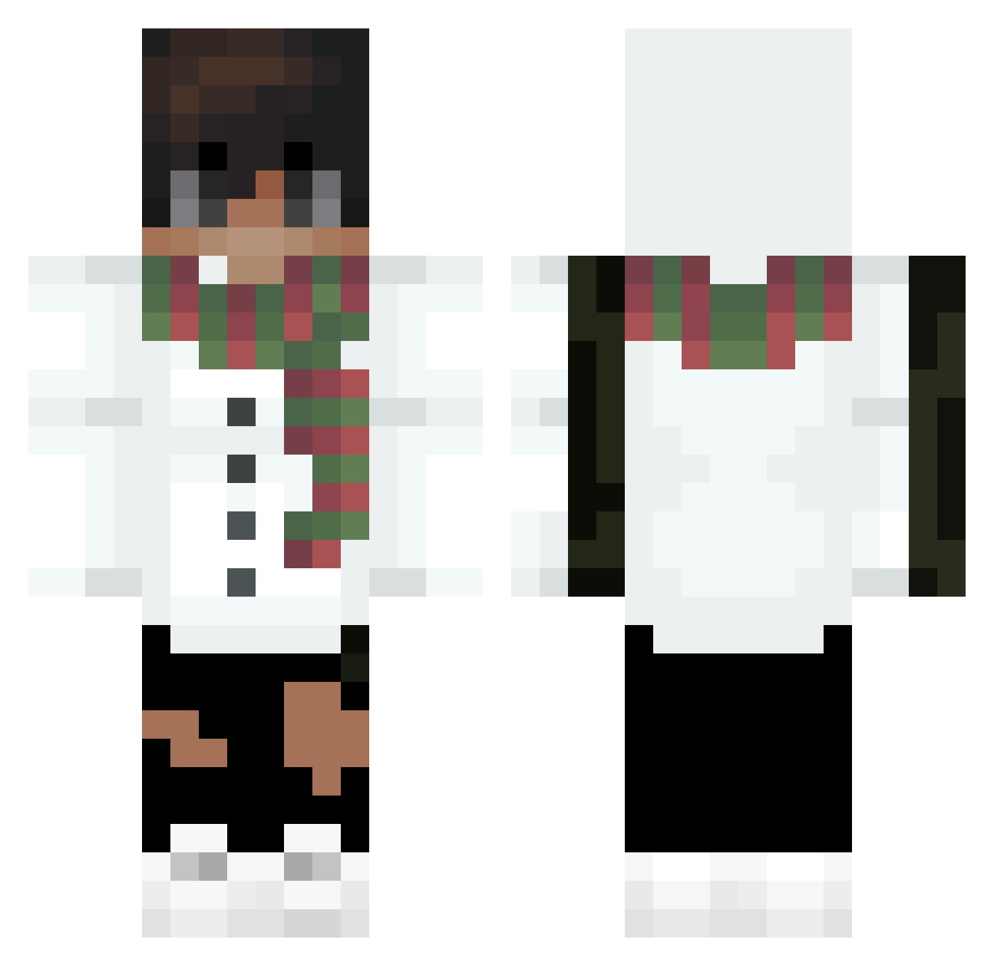 Desiri Minecraft skin, front and back view