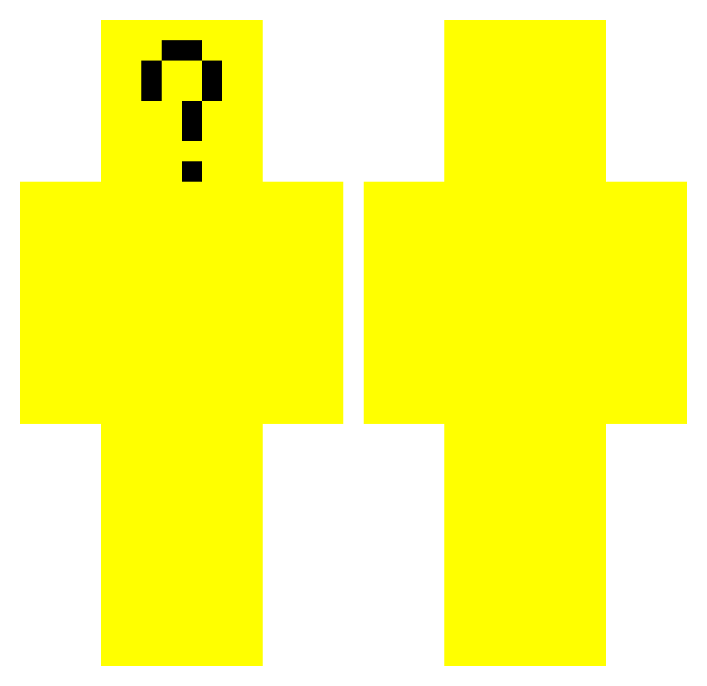 psnpan20 Minecraft skin, front and back view