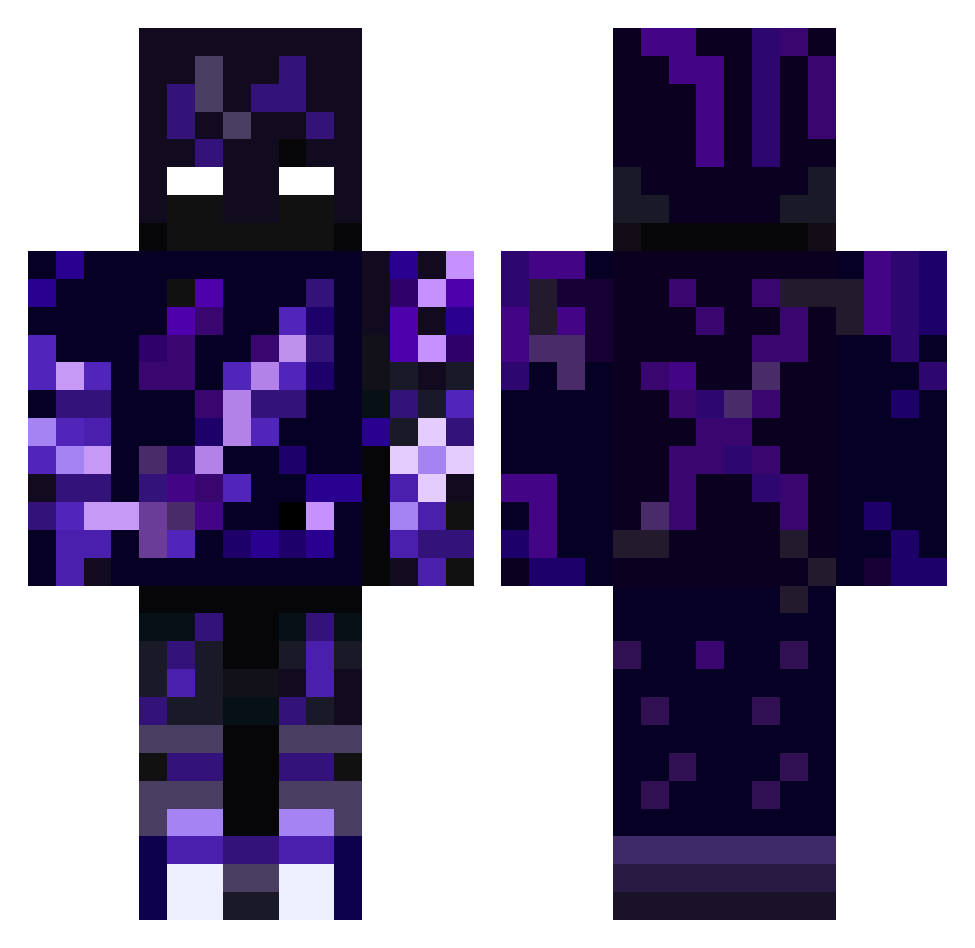 SL_LEON Minecraft skin, front and back view