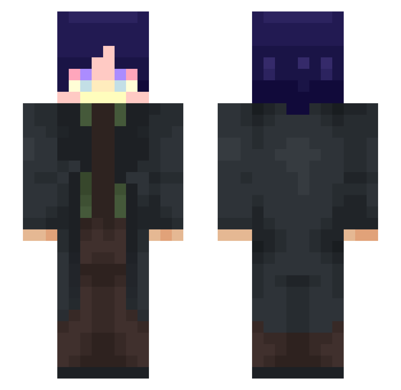 szentangyal Minecraft skin, front and back view