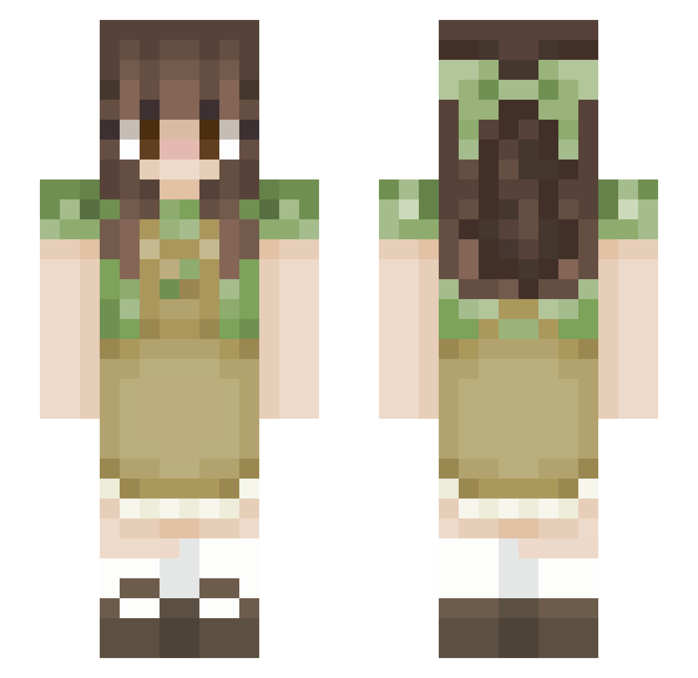 XxxPRODIGY Minecraft skin, front and back view