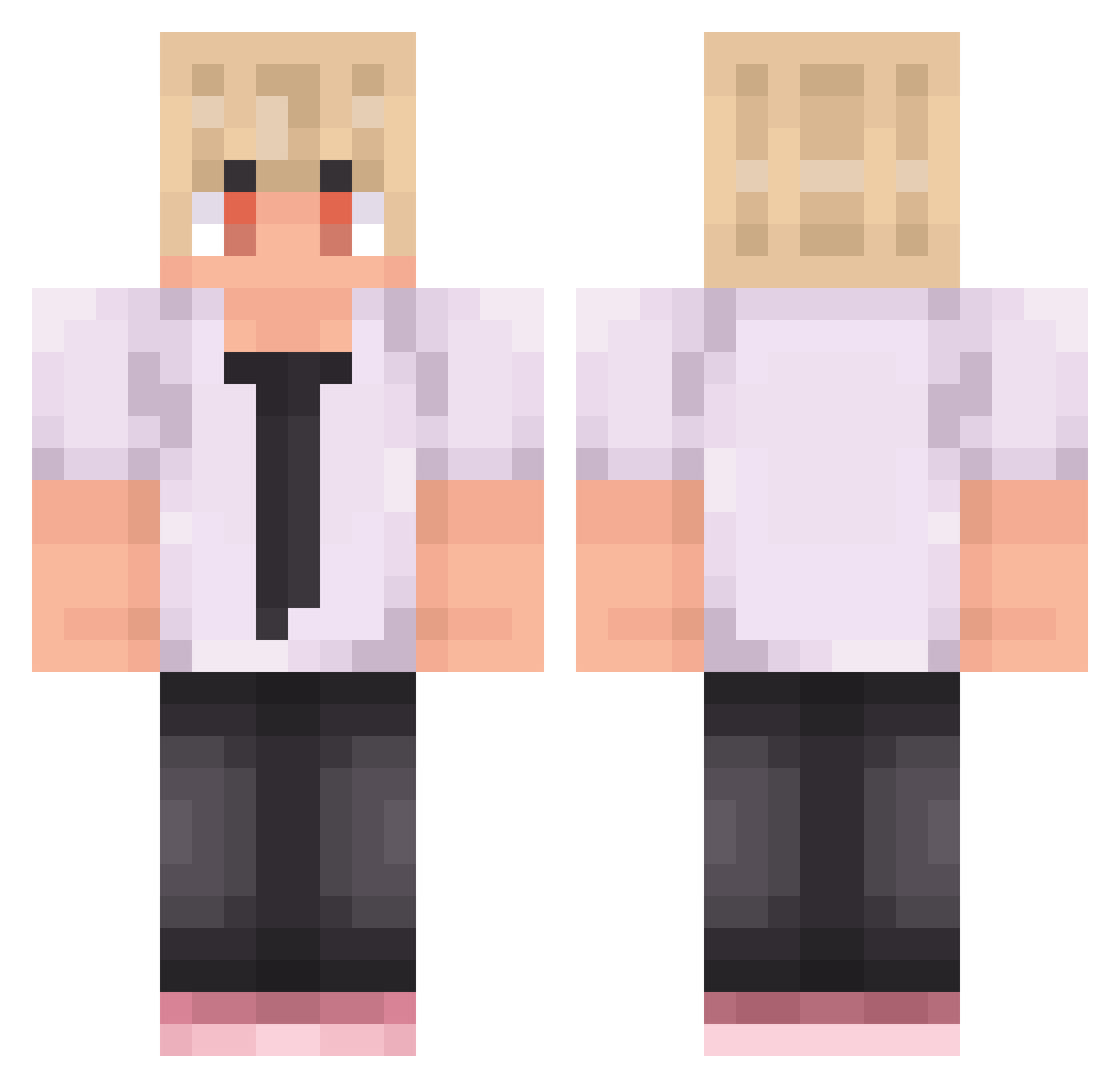 _FaZe_ Minecraft skin, front and back view
