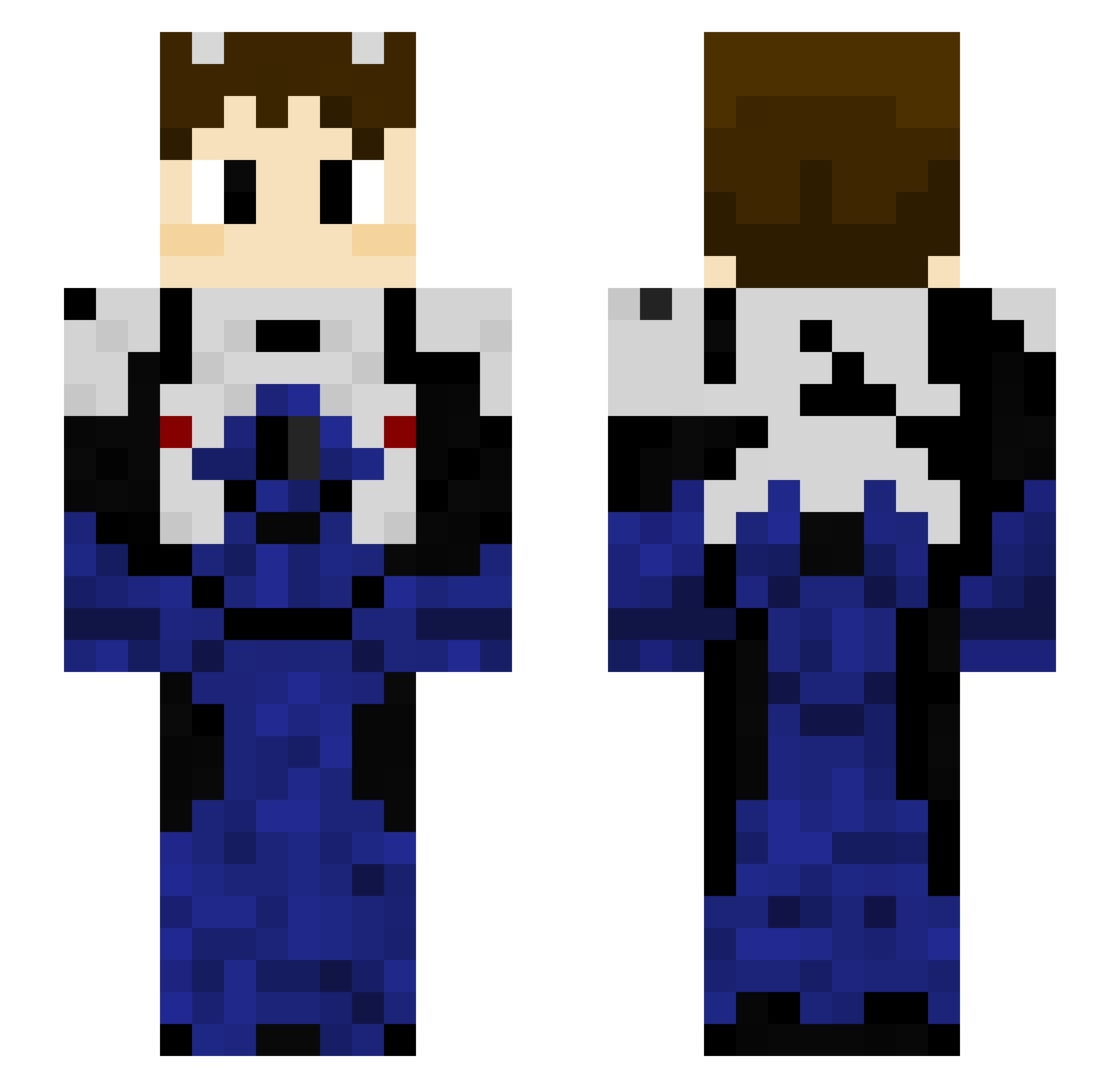 MurkyDover Minecraft skin, front and back view