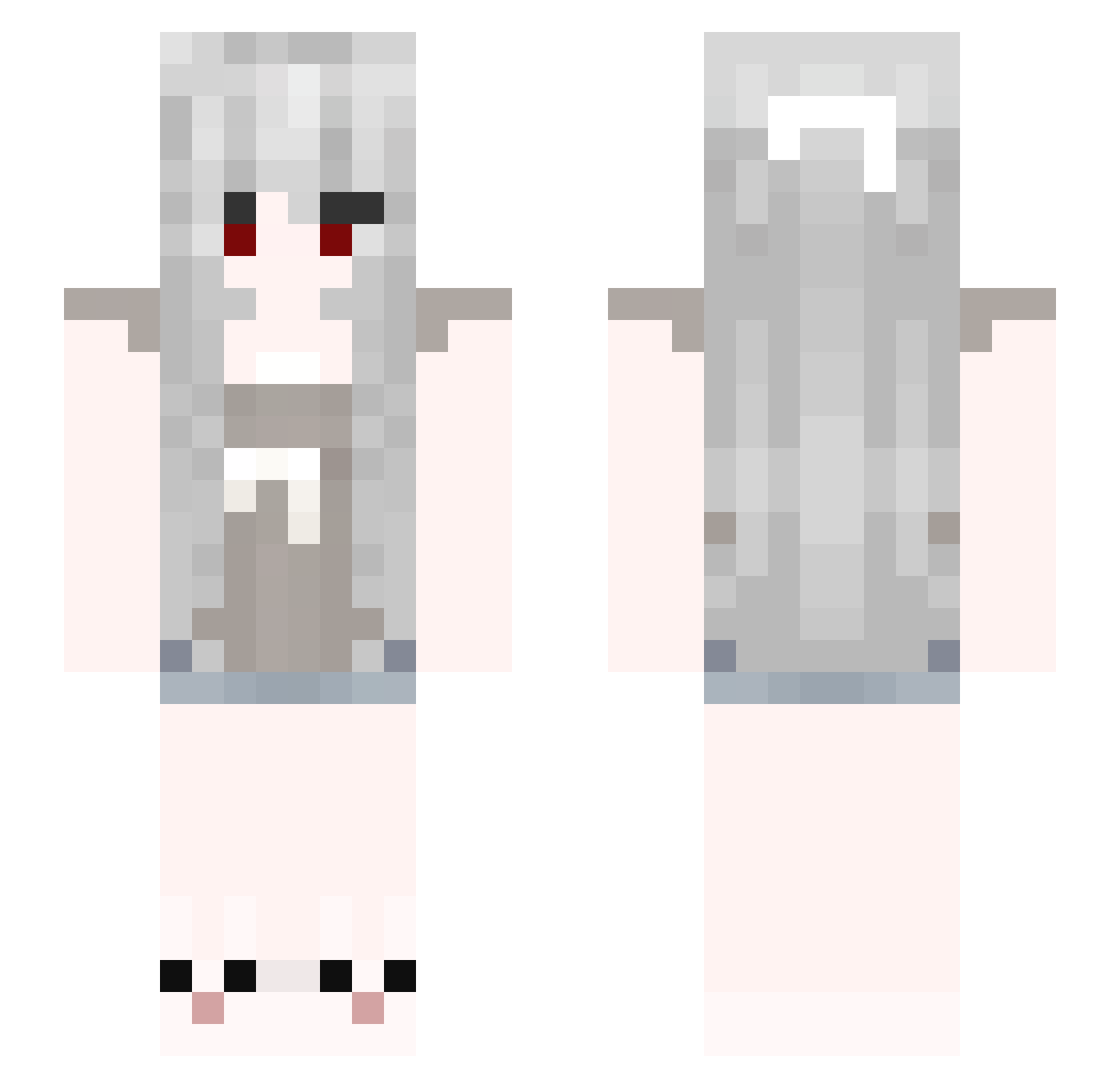 9_CHEN Minecraft skin, front and back view