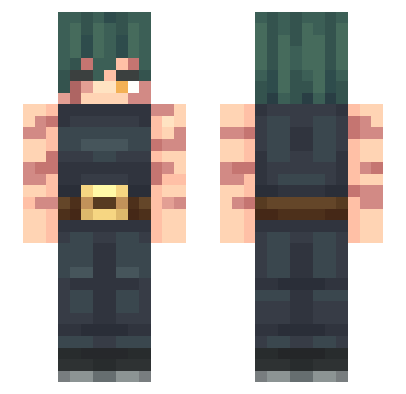 24Jordi Minecraft skin, front and back view