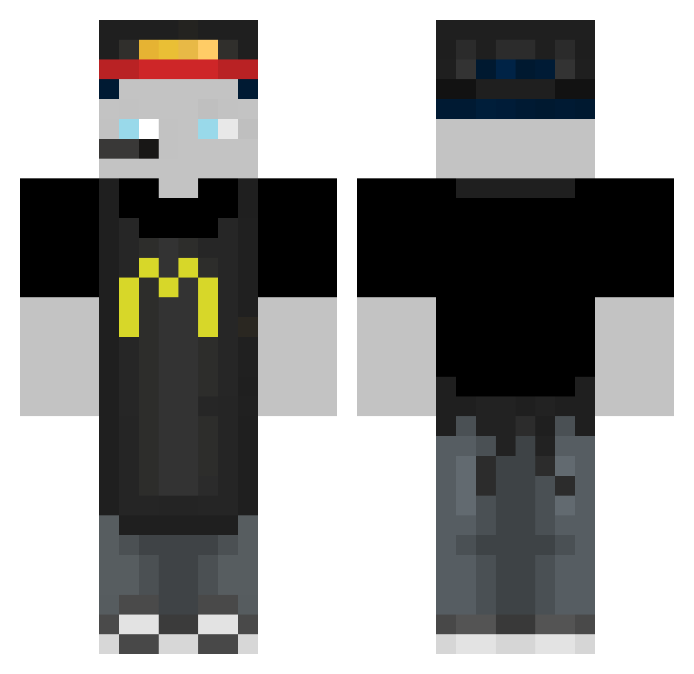 matatvbi Minecraft skin, front and back view