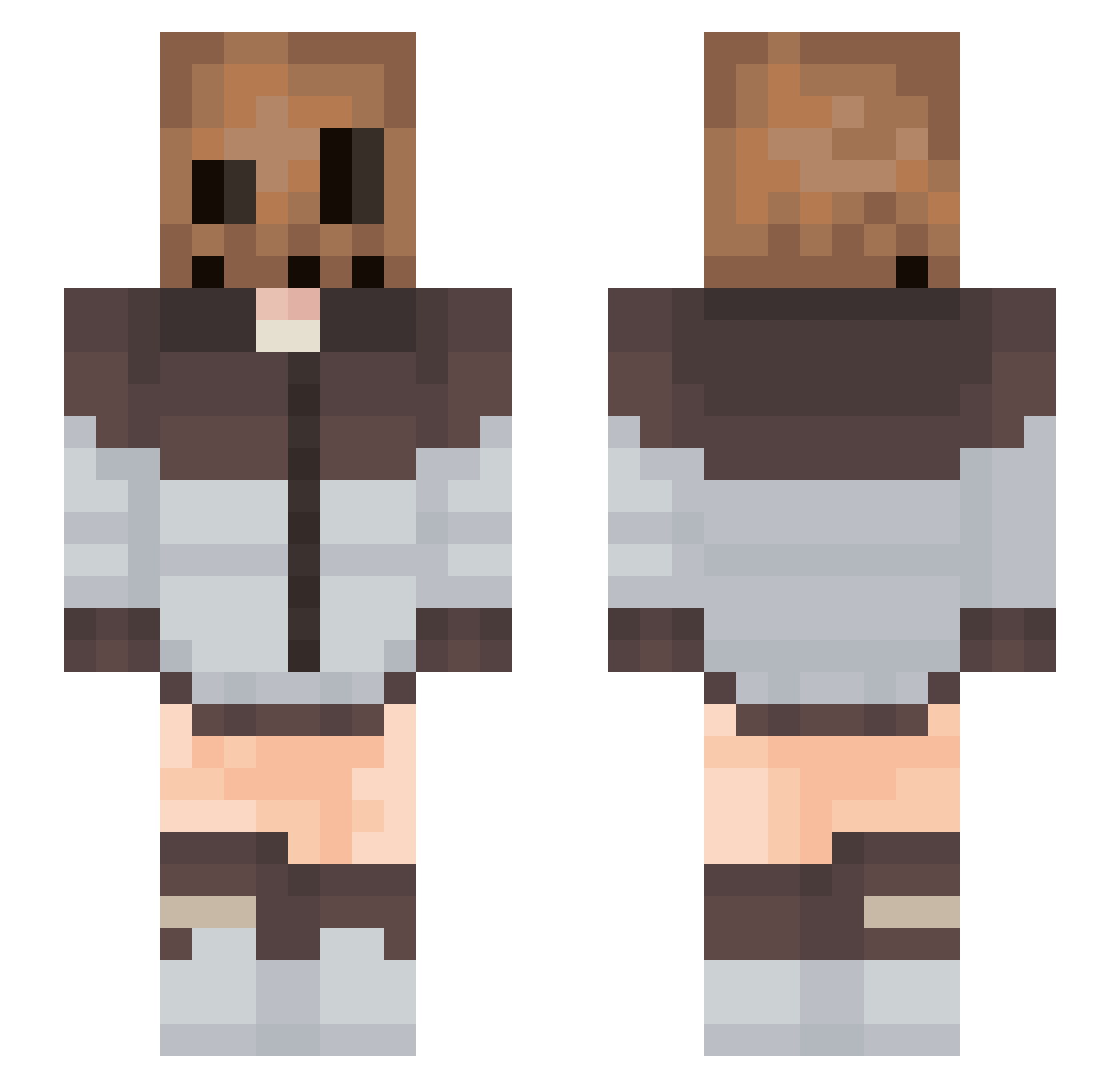 Arisyn_ Minecraft skin, front and back view