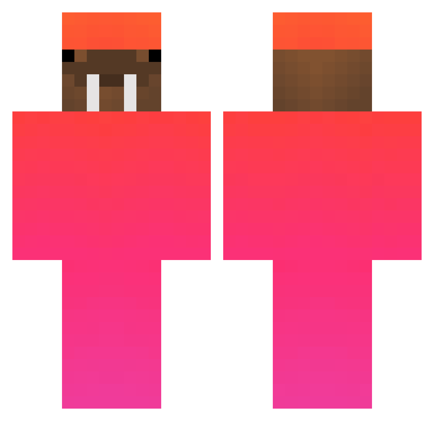 _Carde_ Minecraft skin, front and back view