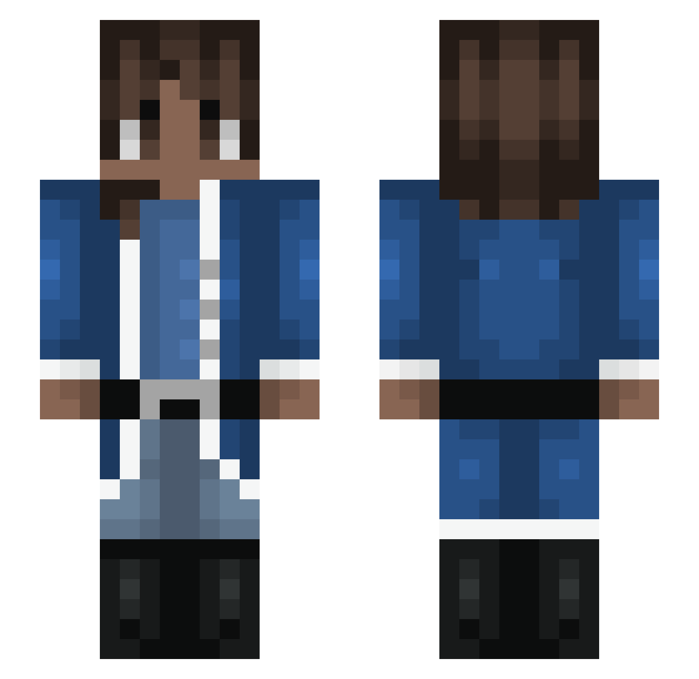 rol123 Minecraft skin, front and back view