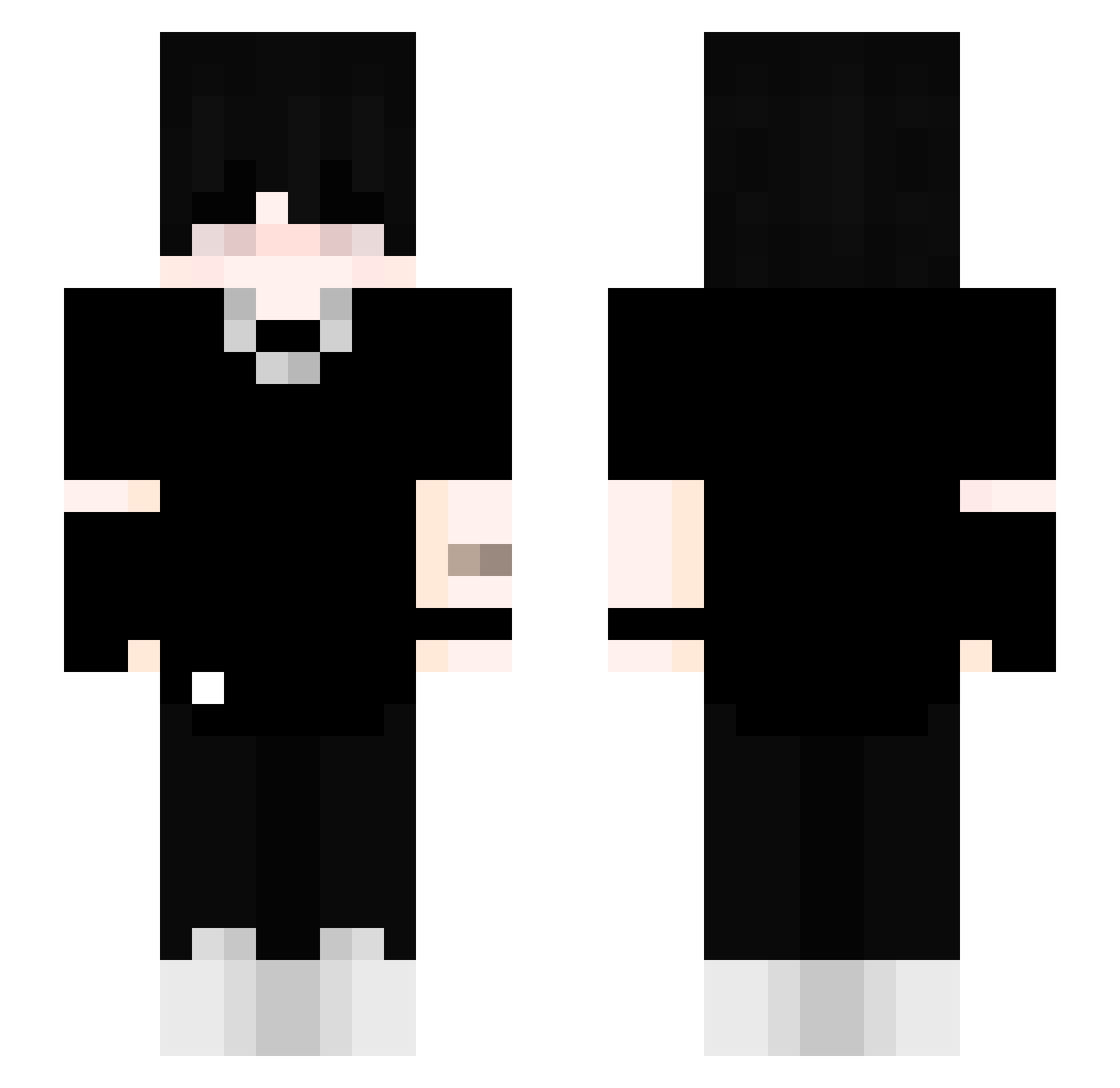 SenhaiGC Minecraft skin, front and back view