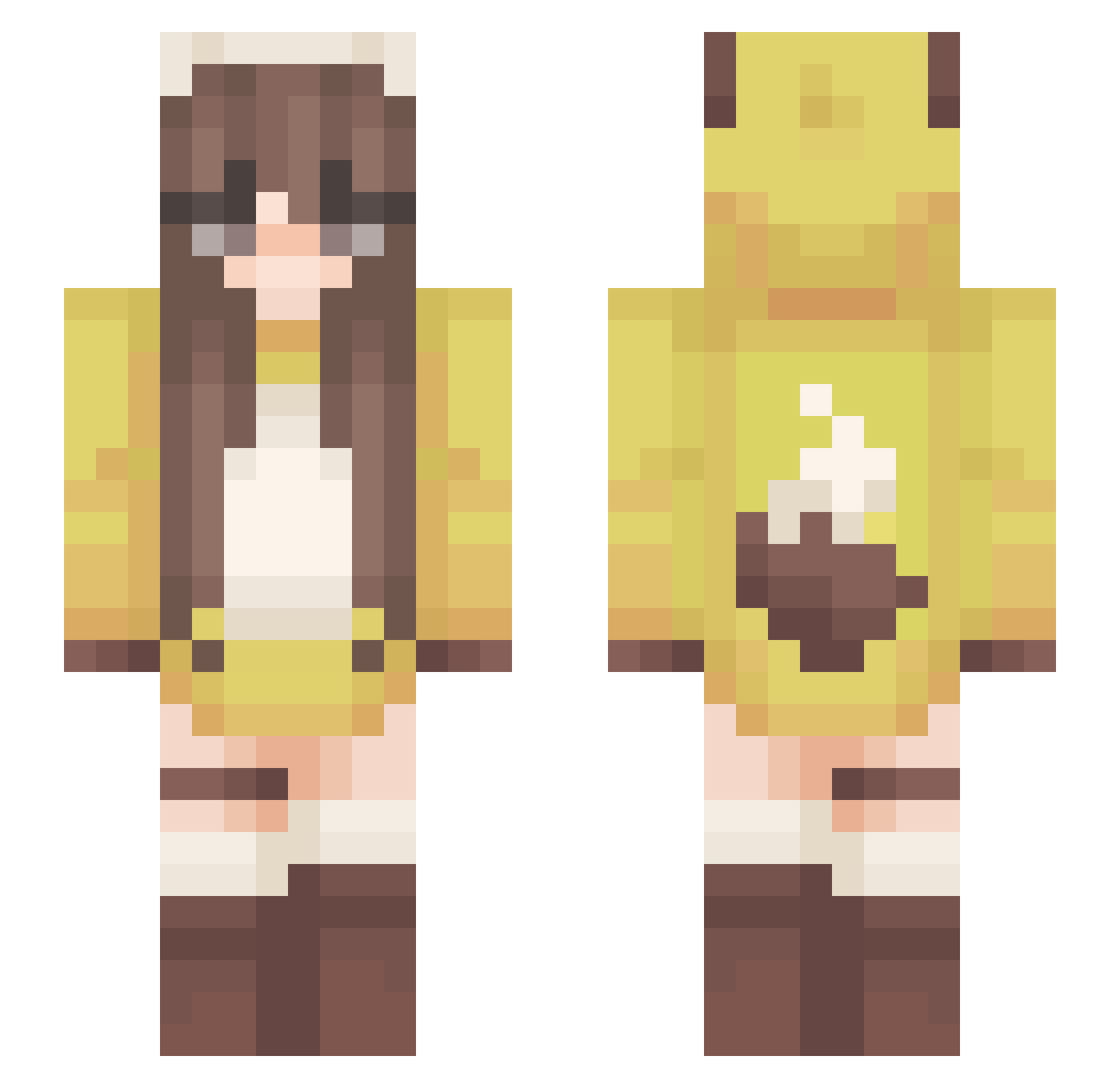 Sparkyyy___ Minecraft skin, front and back view
