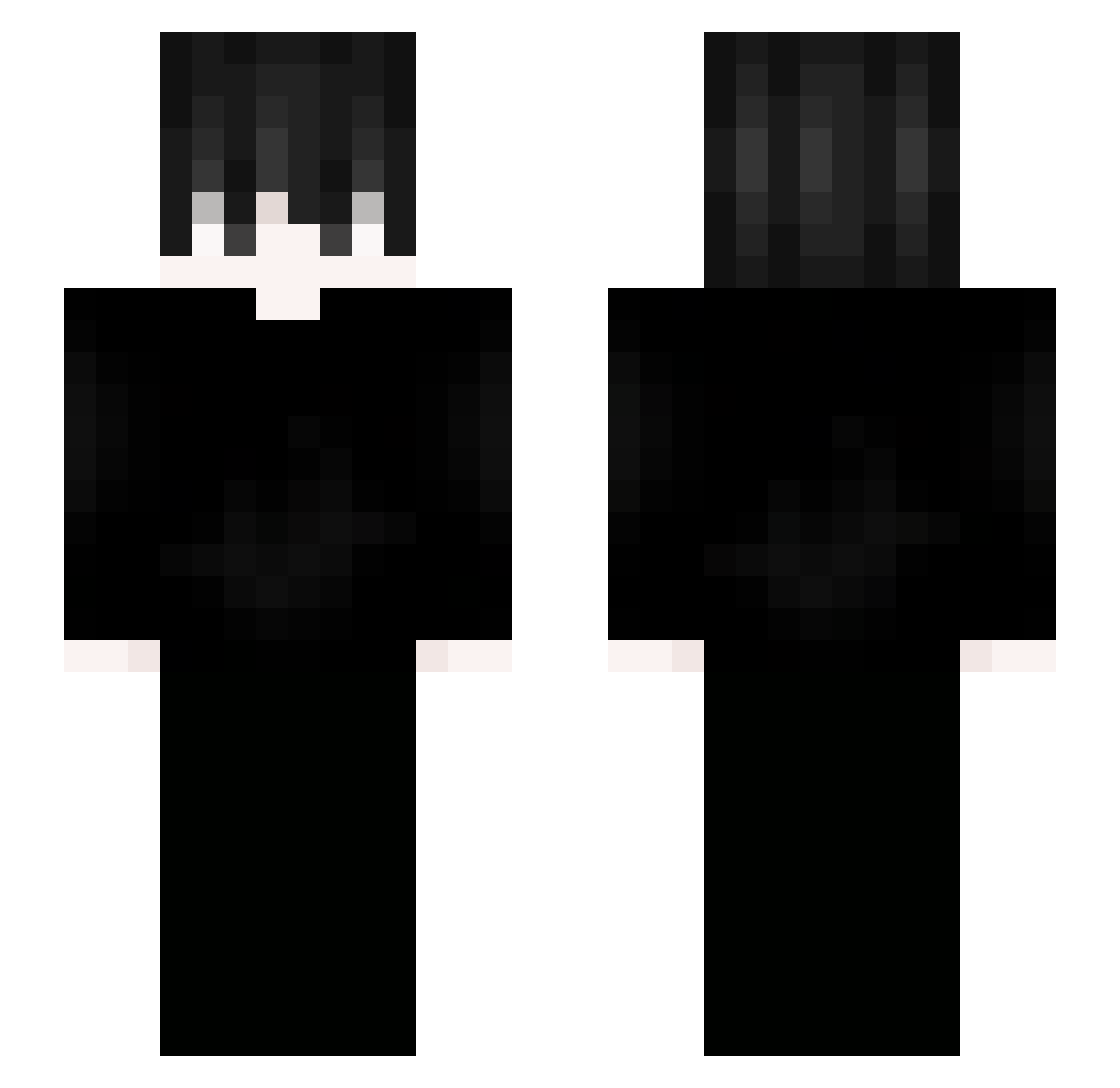 ozux_x Minecraft skin, front and back view