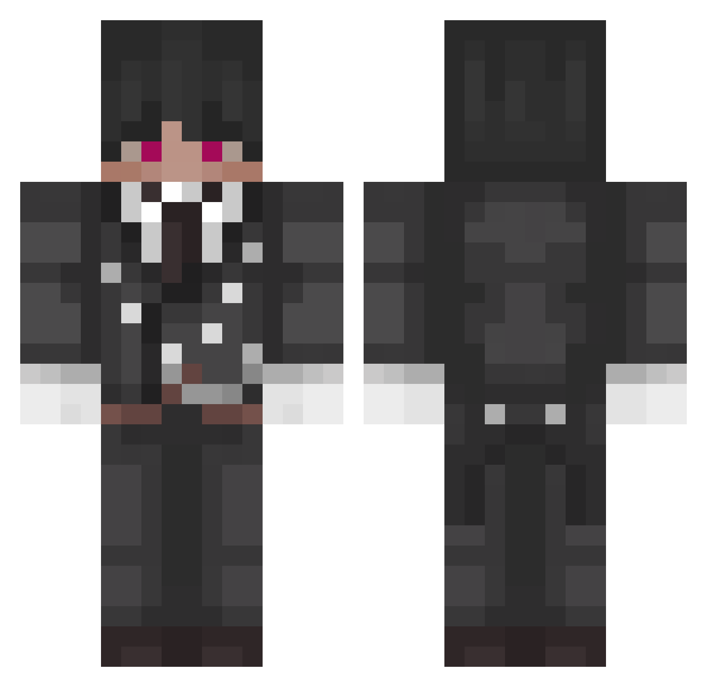 Wolf_KKing0810 Minecraft skin, front and back view