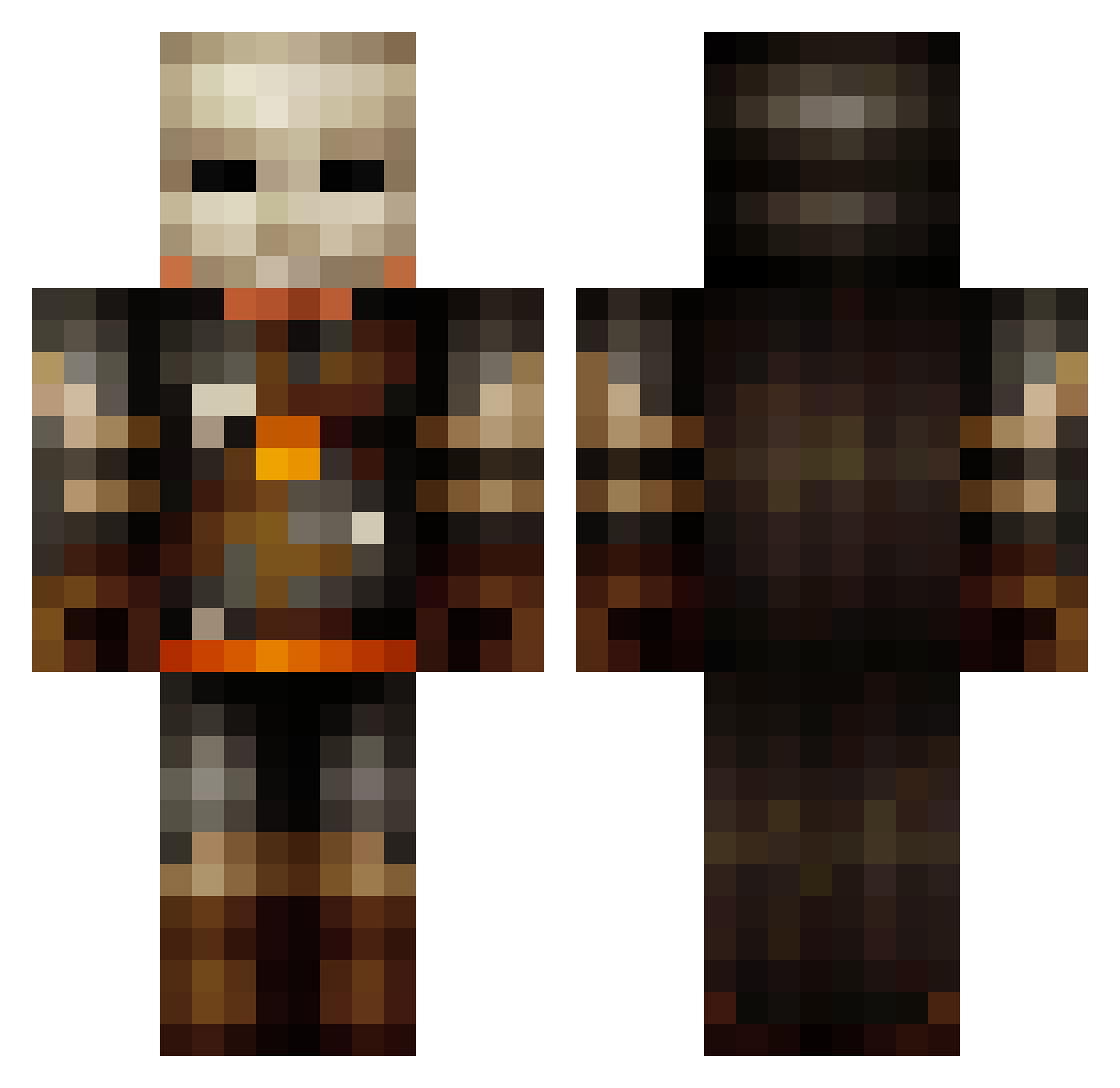 iRyanW_ Minecraft skin, front and back view