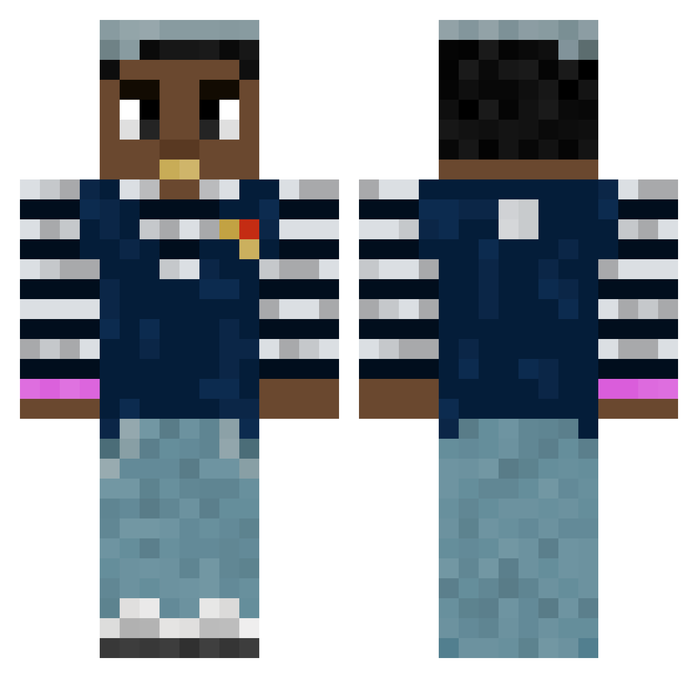 Squelcher_III Minecraft skin, front and back view