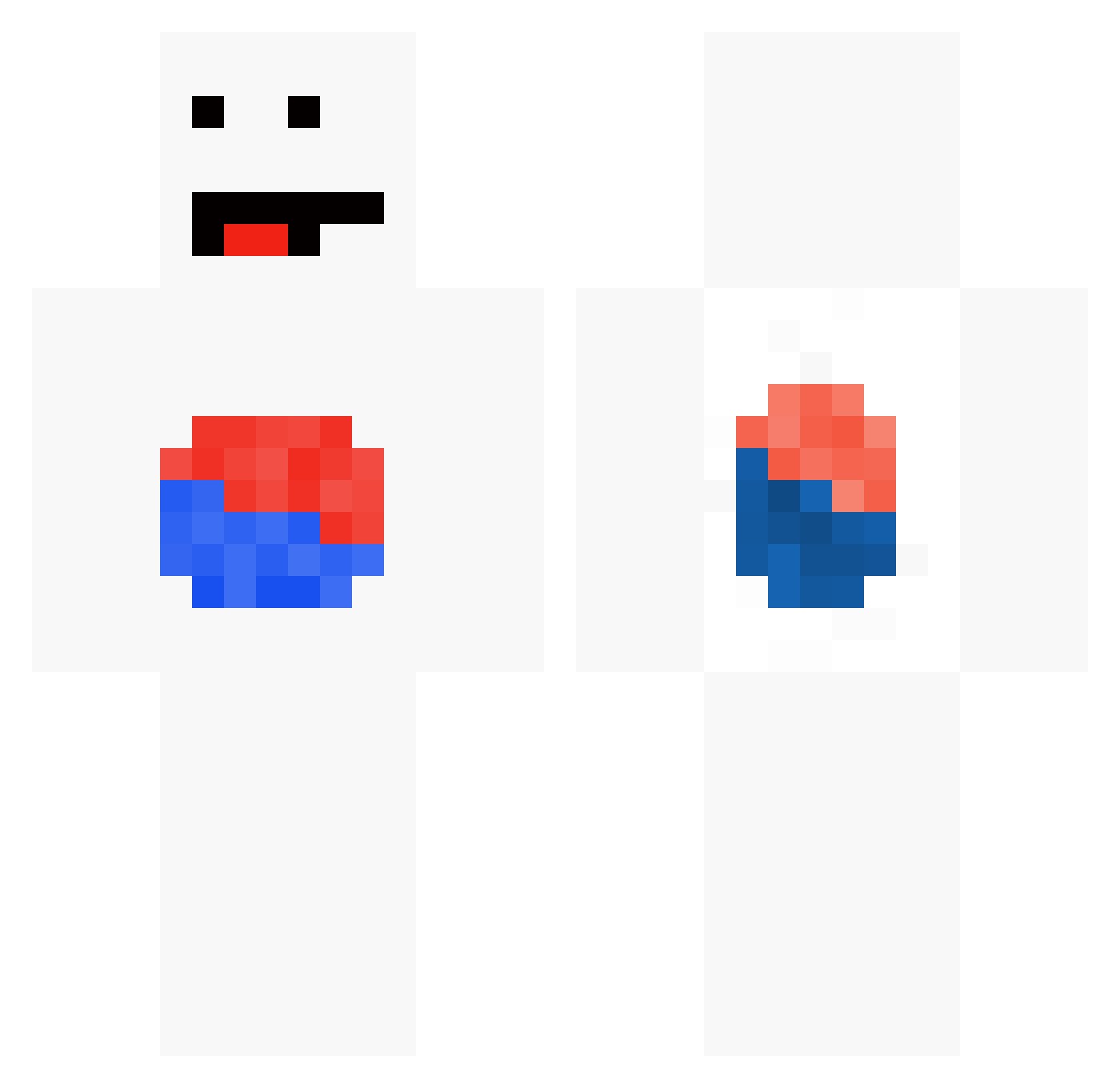 korean_korean Minecraft skin, front and back view