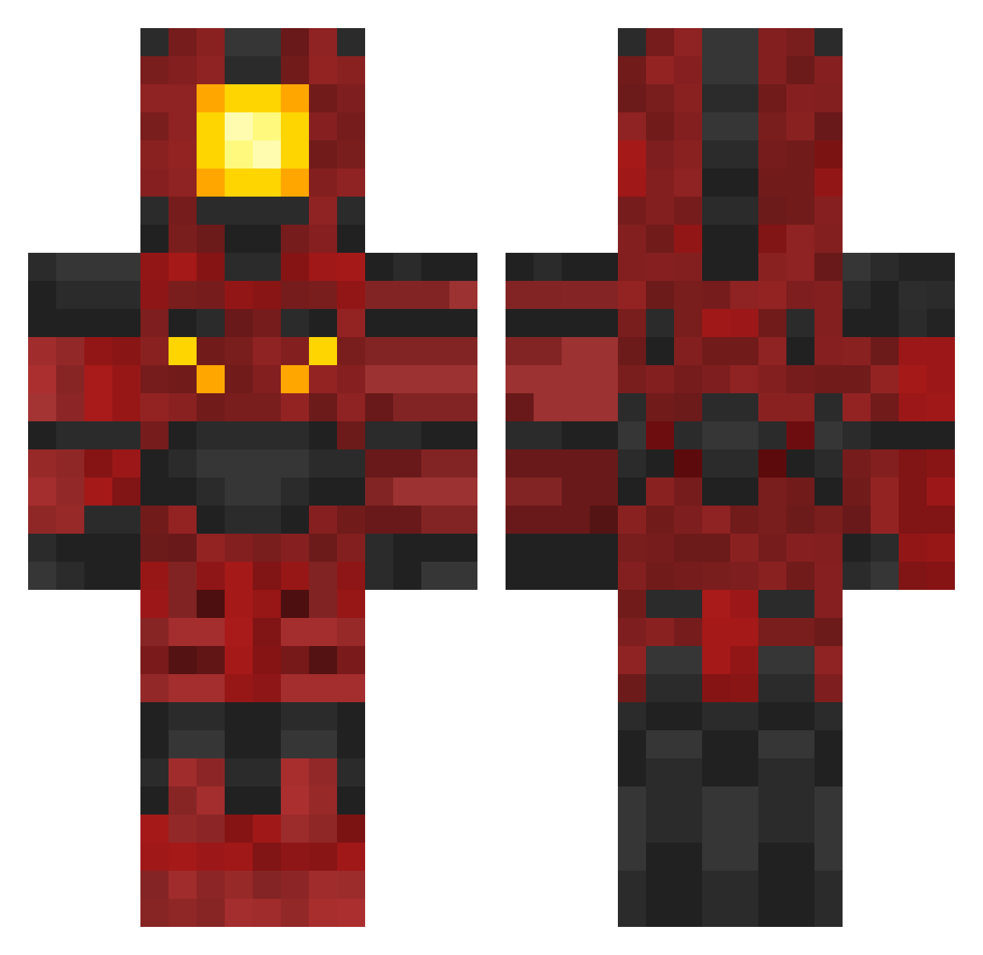 SanbaoTokyo Minecraft skin, front and back view