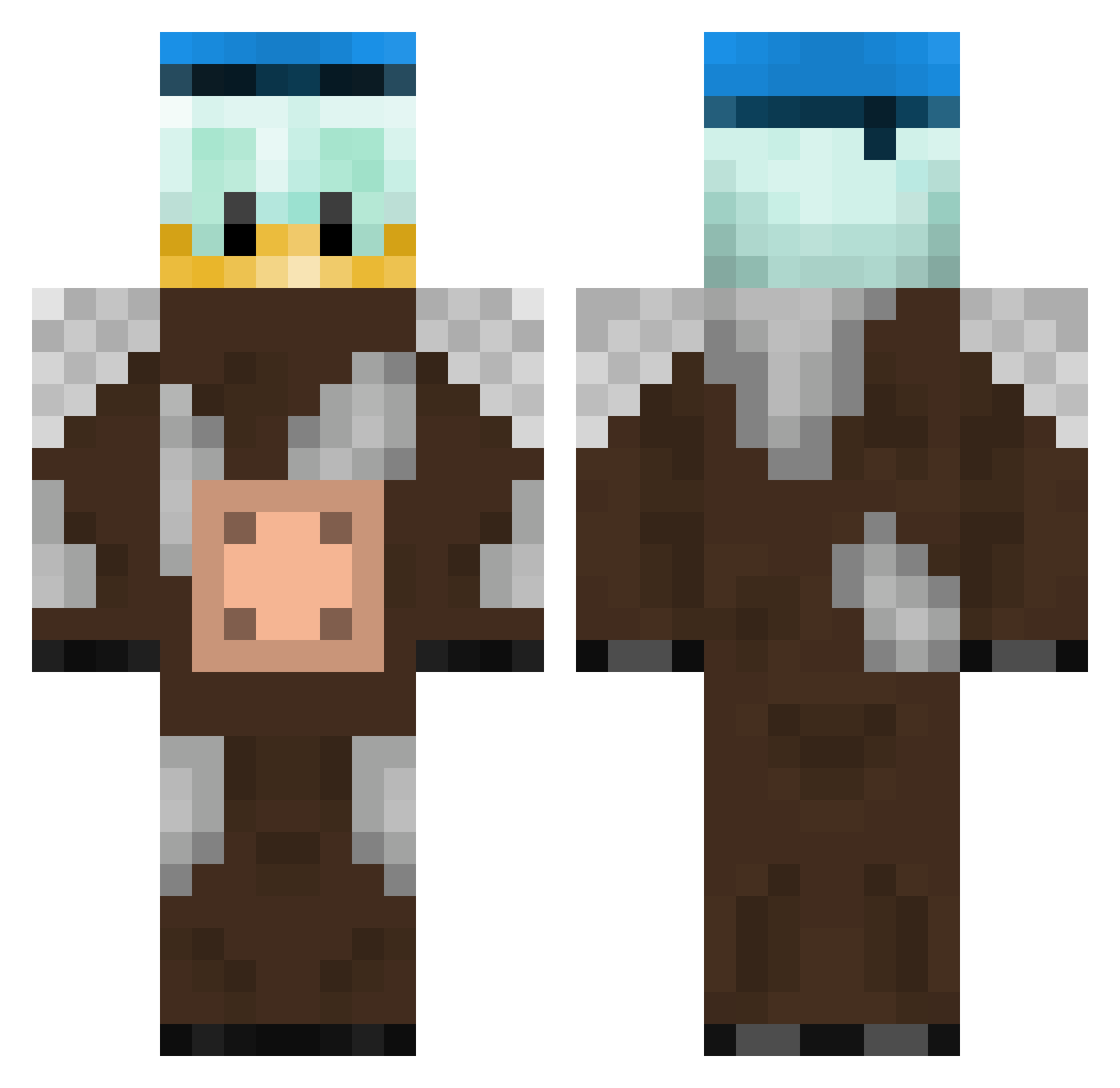 Sarrapastroso Minecraft skin, front and back view