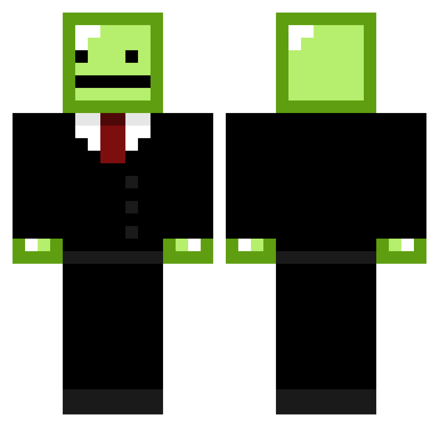meerkat499 Minecraft skin, front and back view