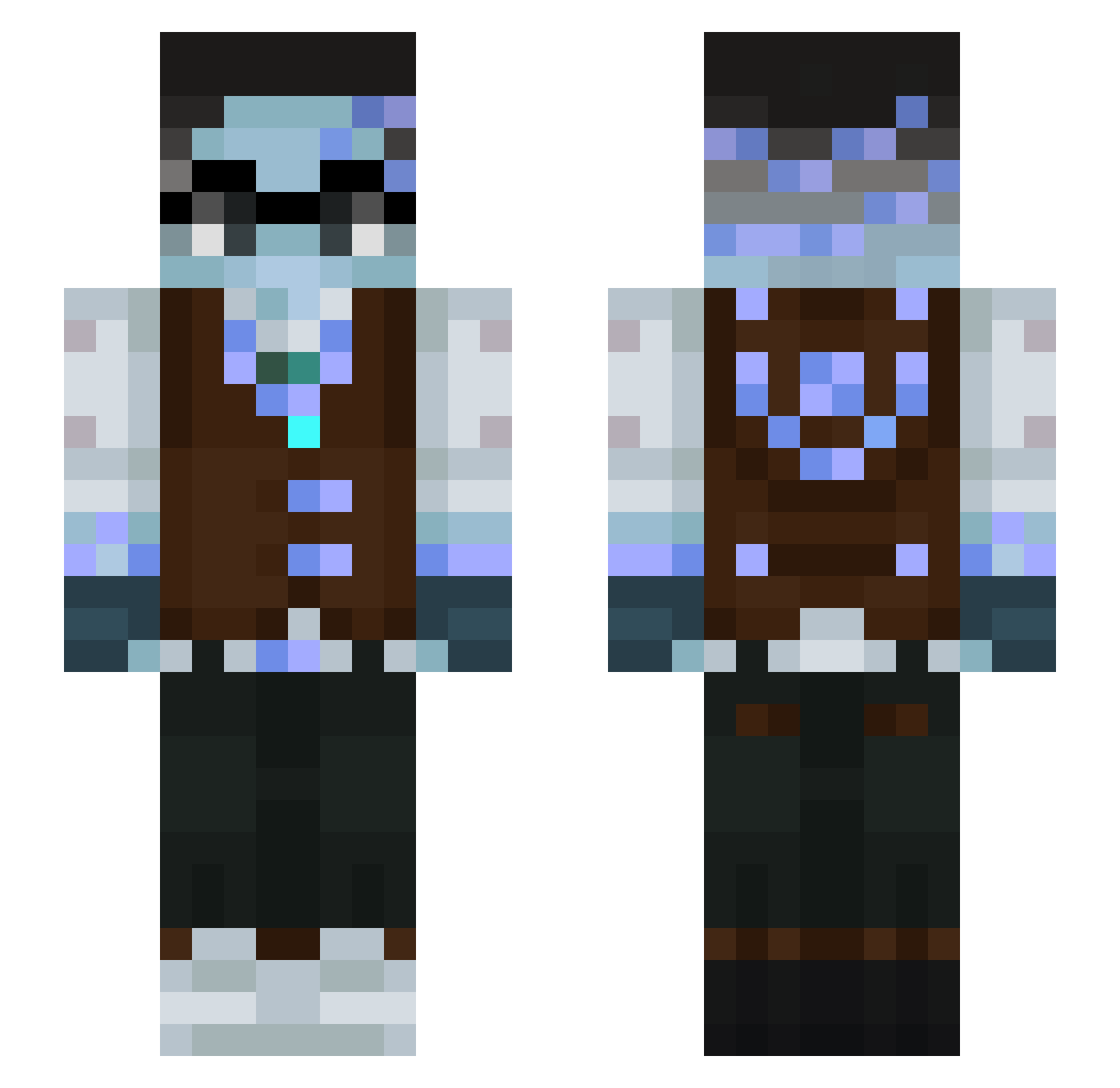 Shivu_26 Minecraft skin, front and back view