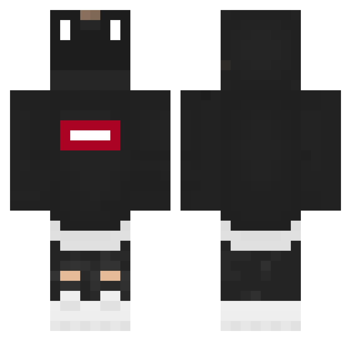 Sammy280 Minecraft skin, front and back view