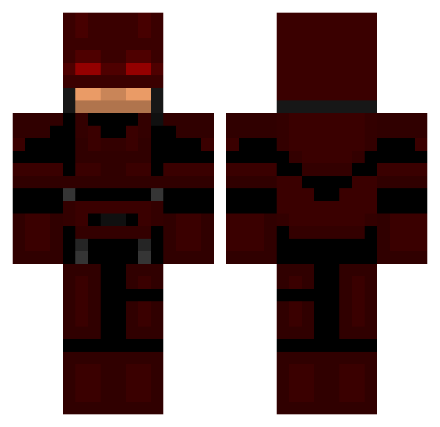 agustins1 Minecraft skin, front and back view