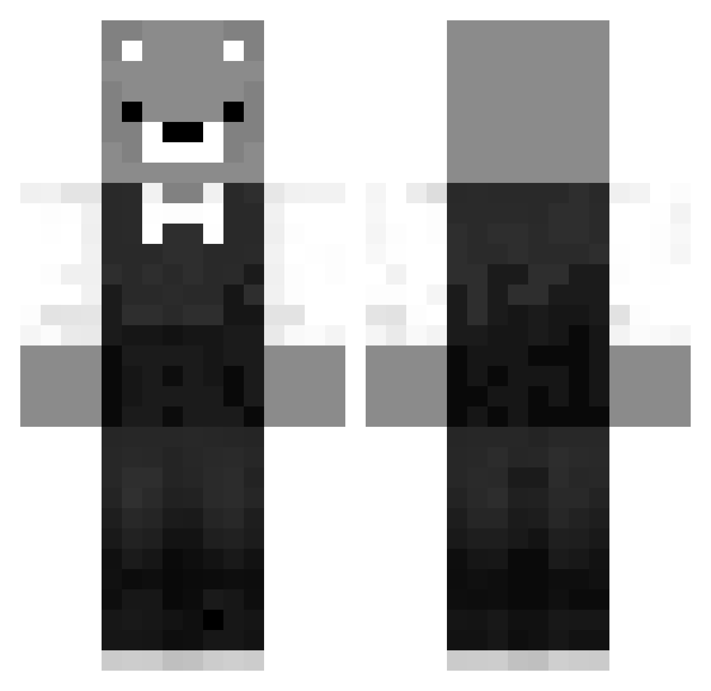 JunSan_00 Minecraft skin, front and back view