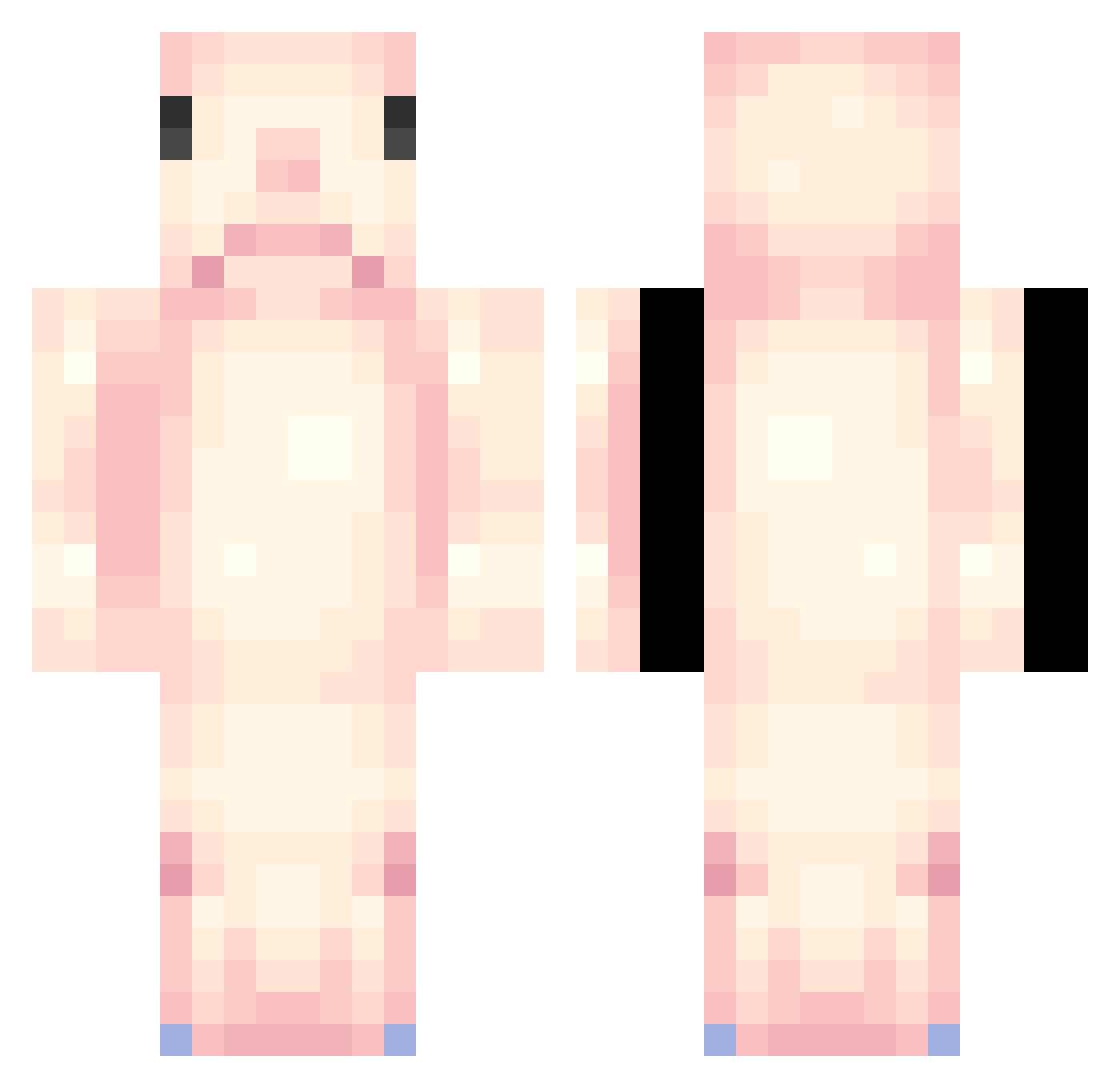 PreppiUser67 Minecraft skin, front and back view