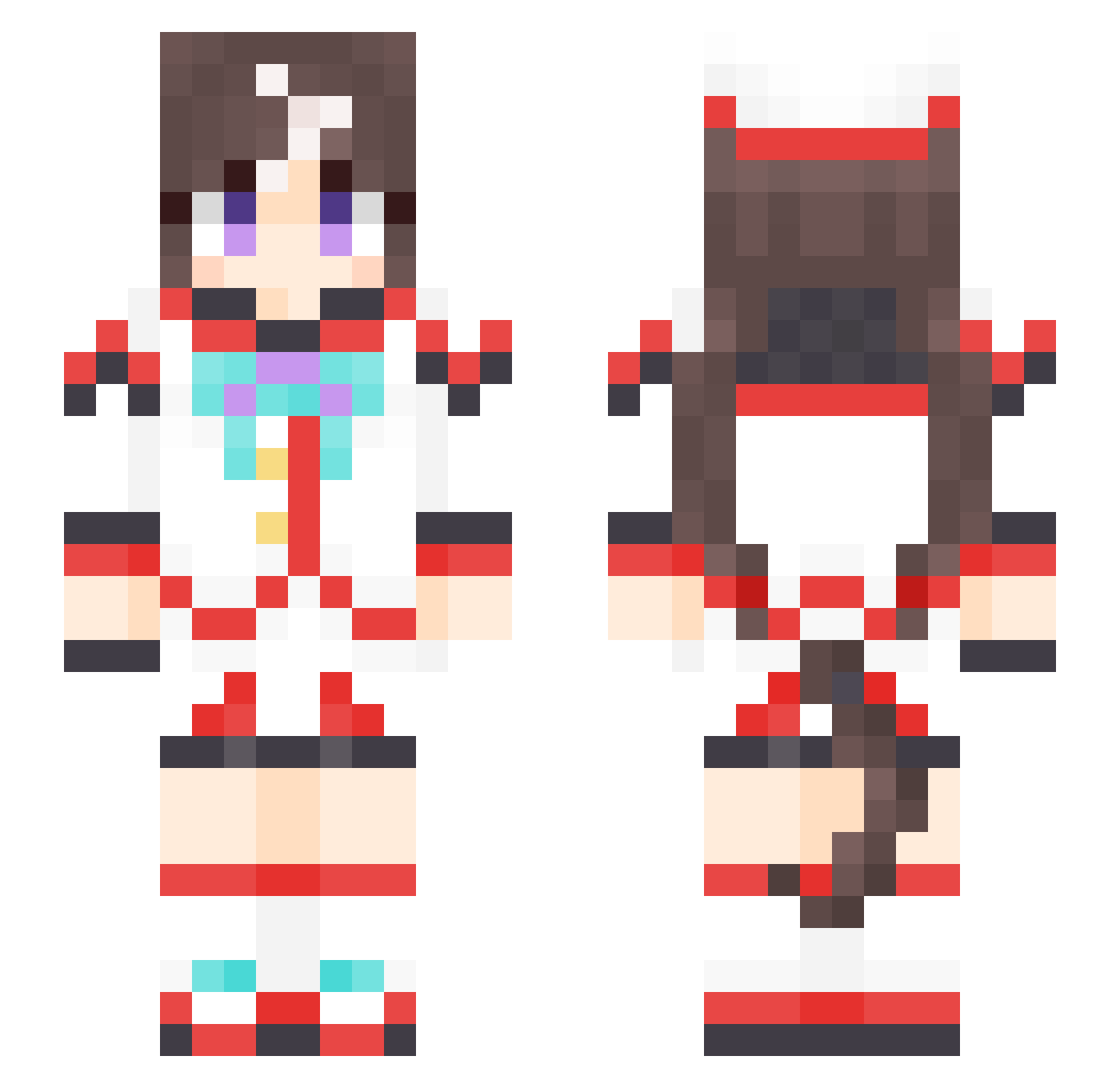 The_Other_Shiro Minecraft skin, front and back view