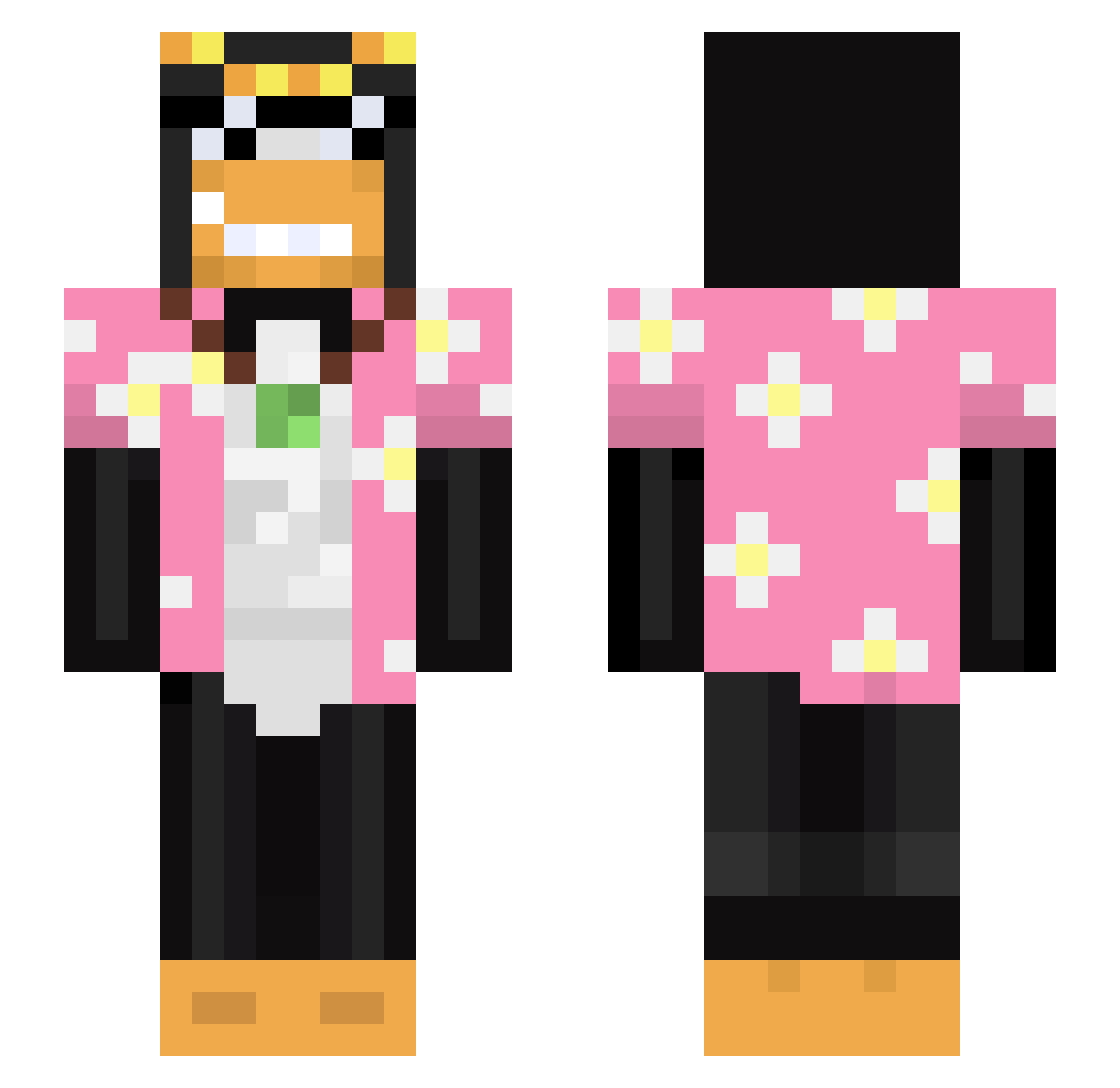 _rico4 Minecraft skin, front and back view
