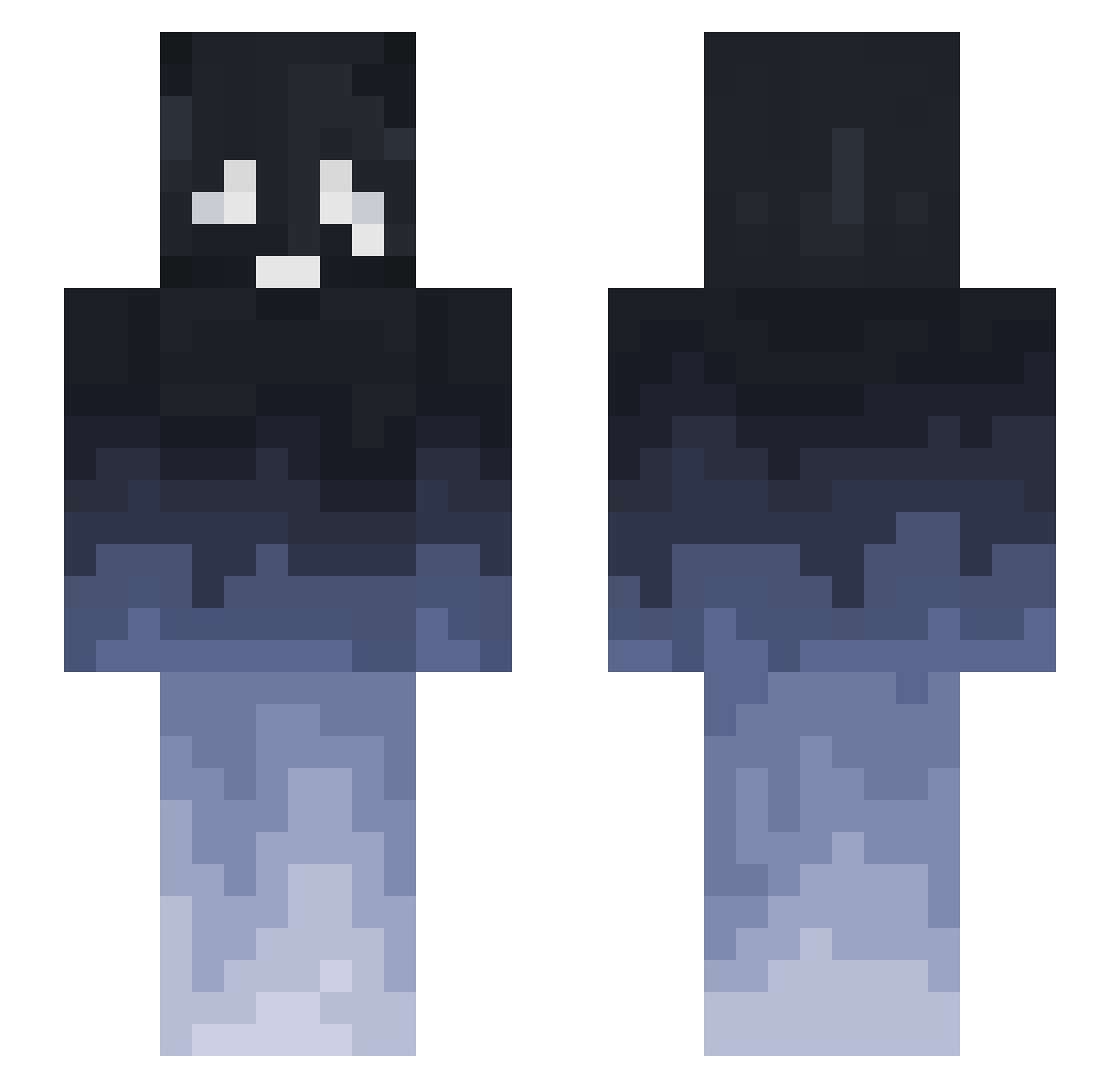combyn Minecraft skin, front and back view