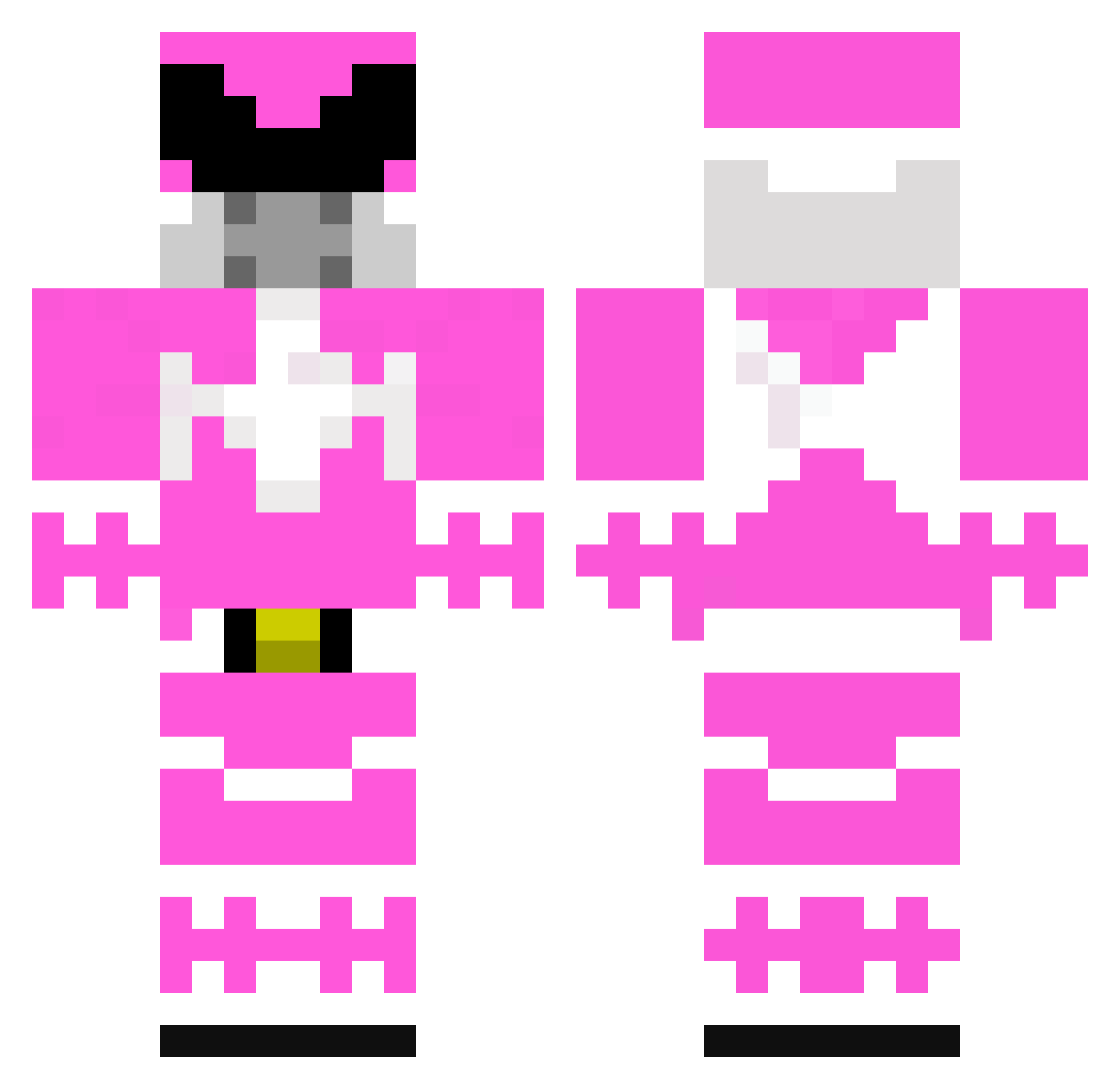Vespertilio Minecraft skin, front and back view