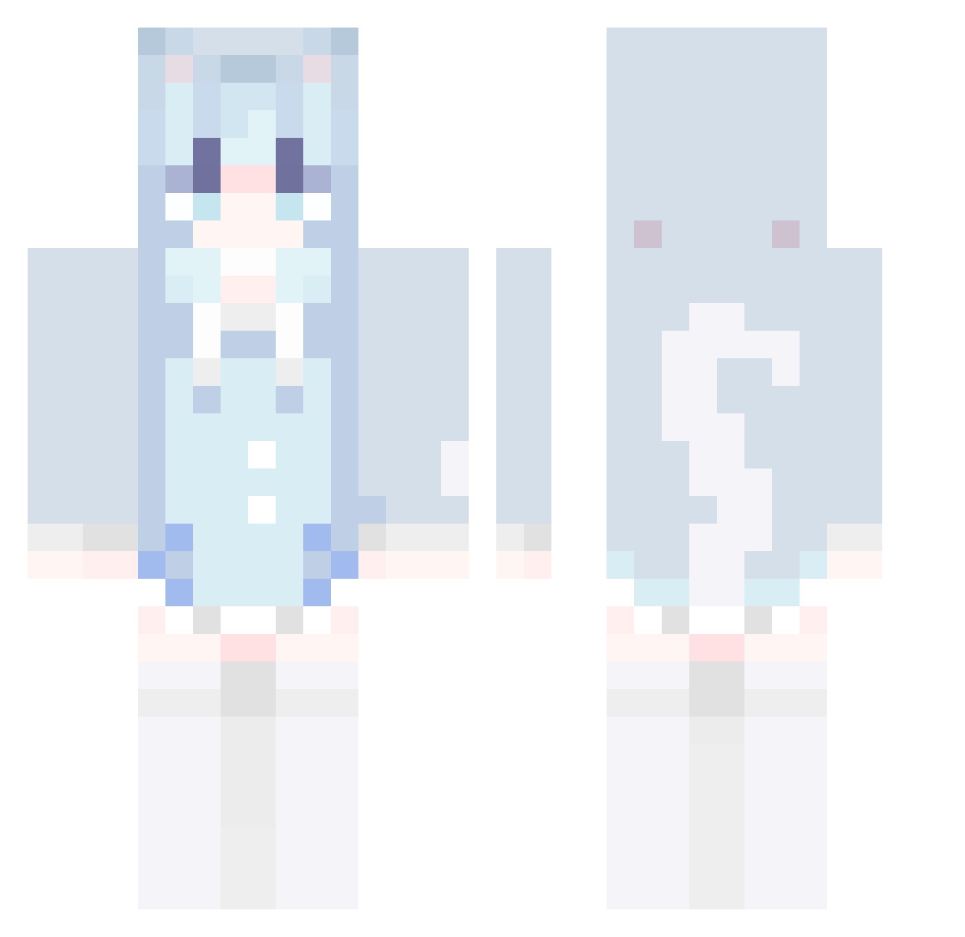 Mr_WuTong Minecraft skin, front and back view