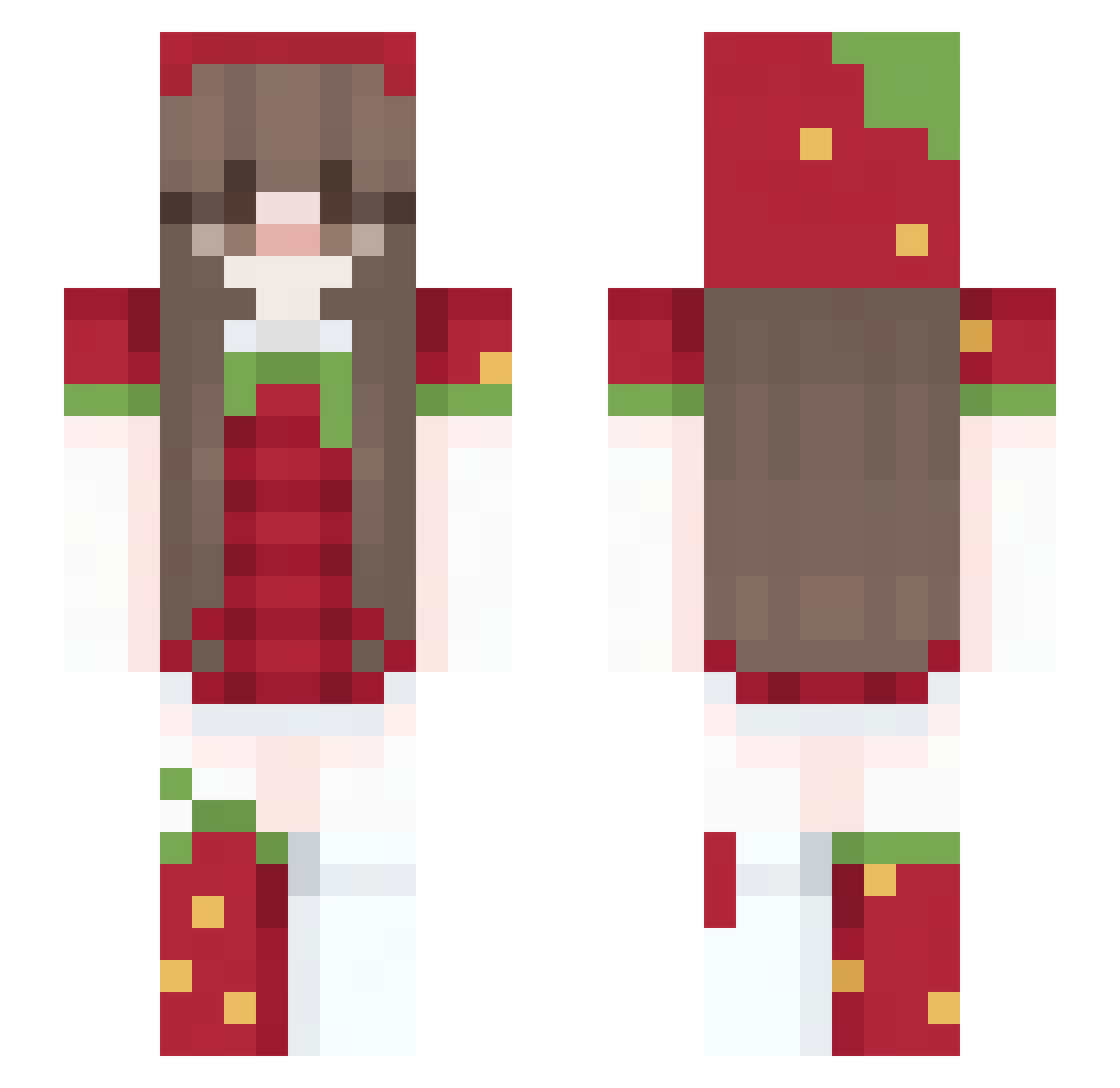 Clearaven_ Minecraft skin, front and back view