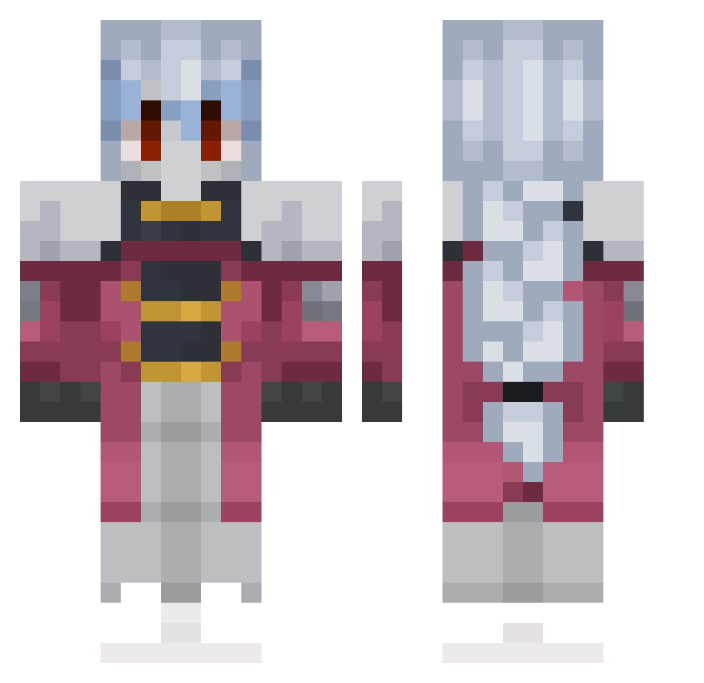 Zeykohh_ Minecraft skin, front and back view