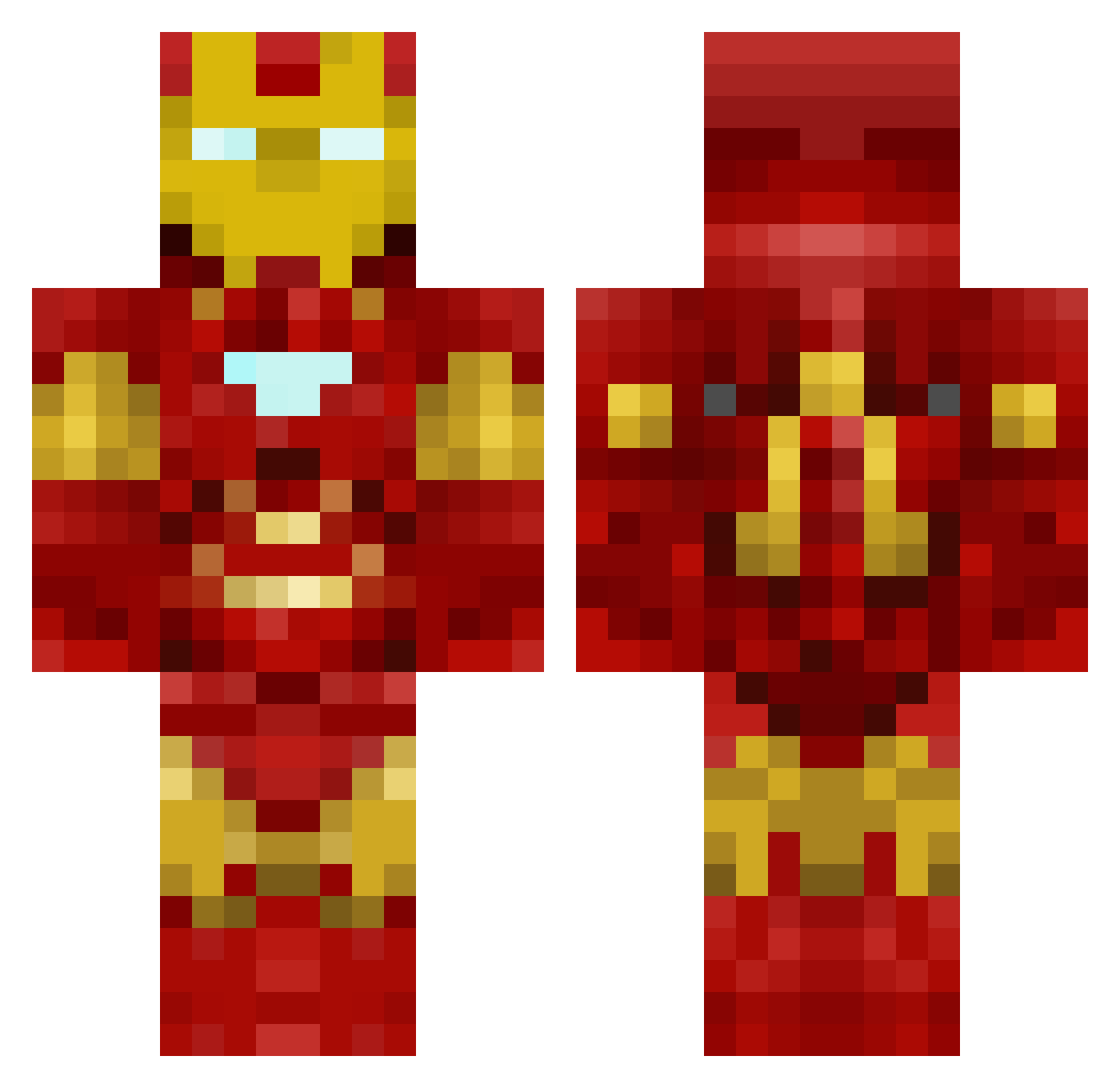 CounterQuip Minecraft skin, front and back view