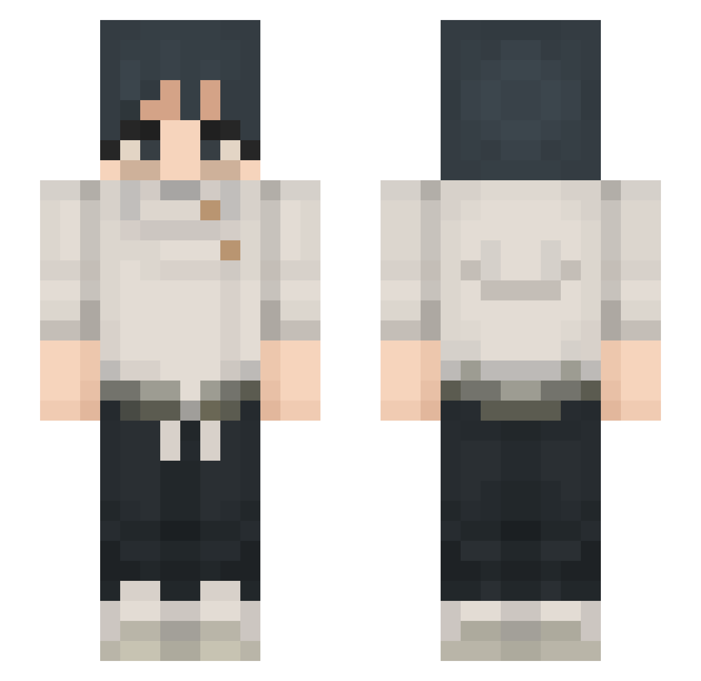 IMBOUTTOBLOWWW Minecraft skin, front and back view